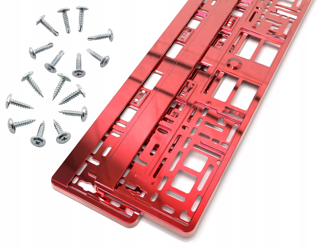 

2 X Ramka Pod Tablice Rejestracyjne Czerwone