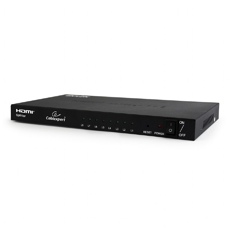 Gembird 8 portowy splitter Hdmi