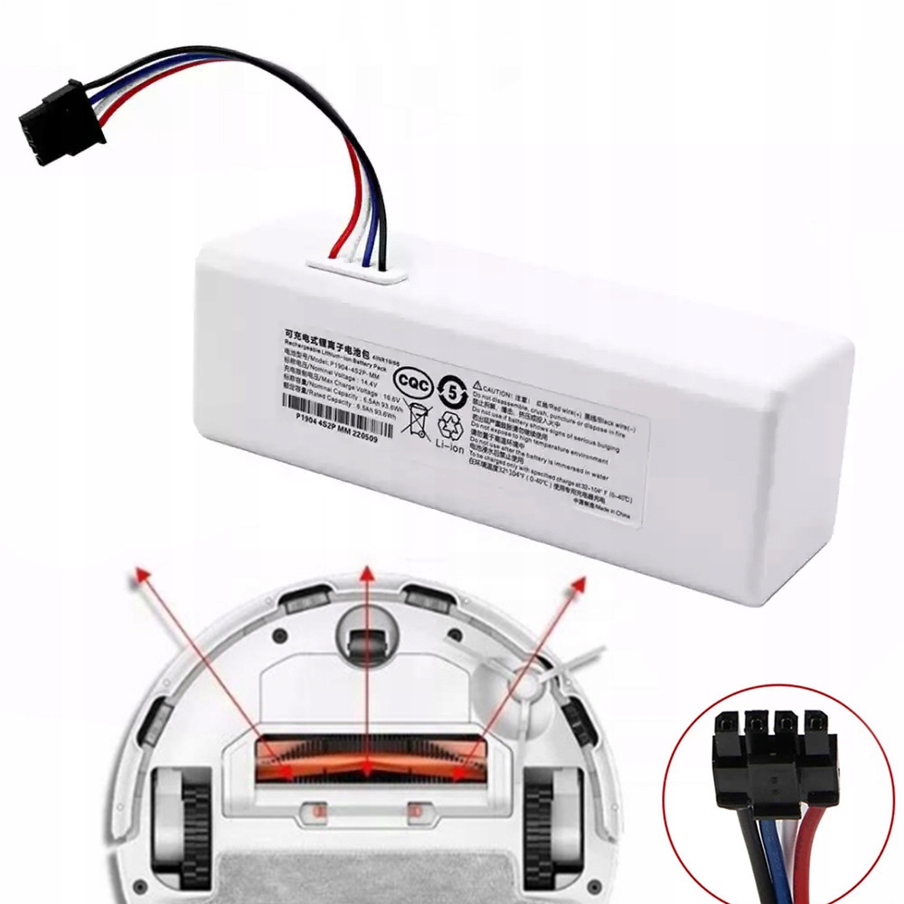 Akkumulátor Xiaomi Mi Robot Vacuum Mop 1C Mijia 1C STYTJ01ZHM 2600mAh készülékhez