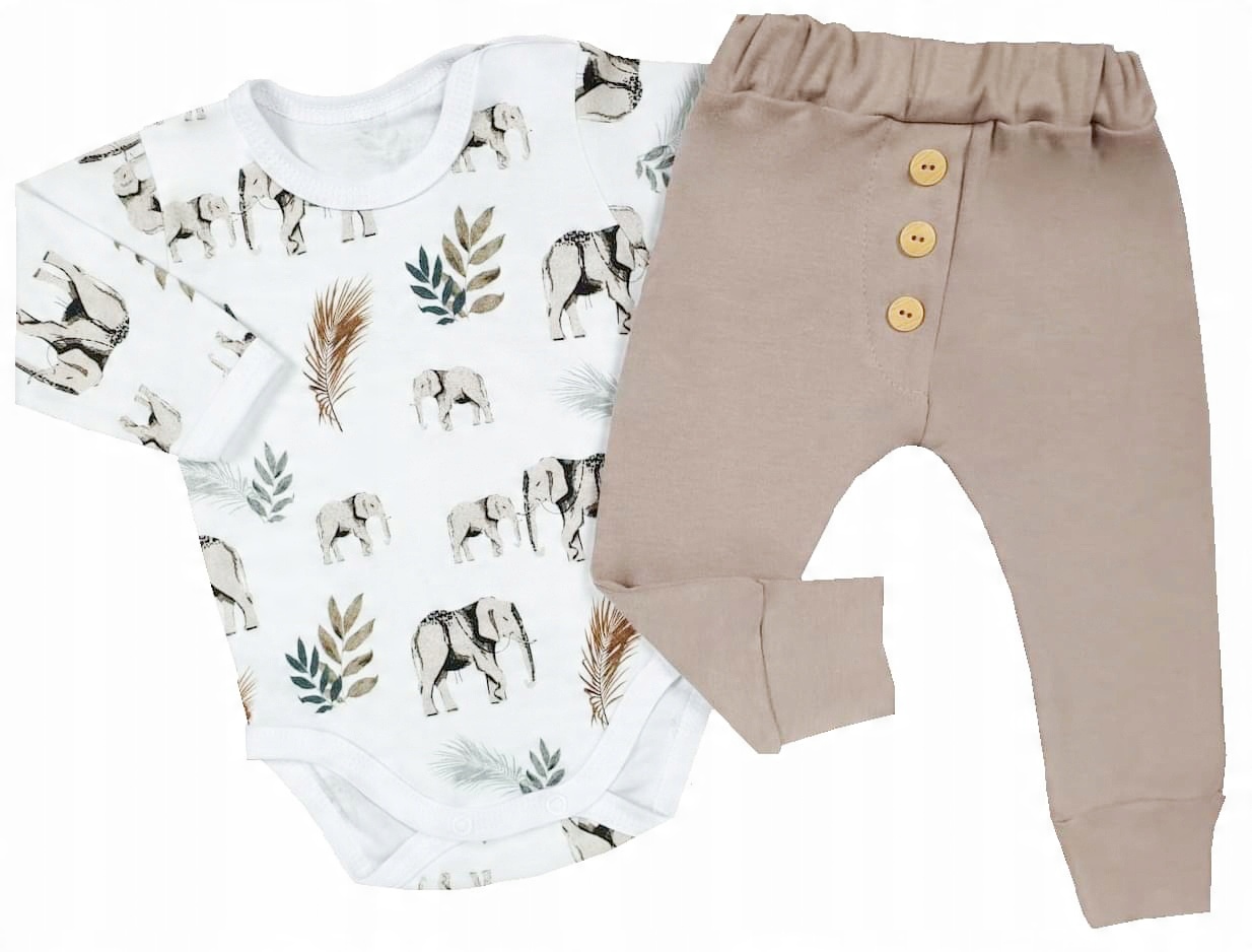 

Komplet niemowlęcy Elephant body+spodnie r.80