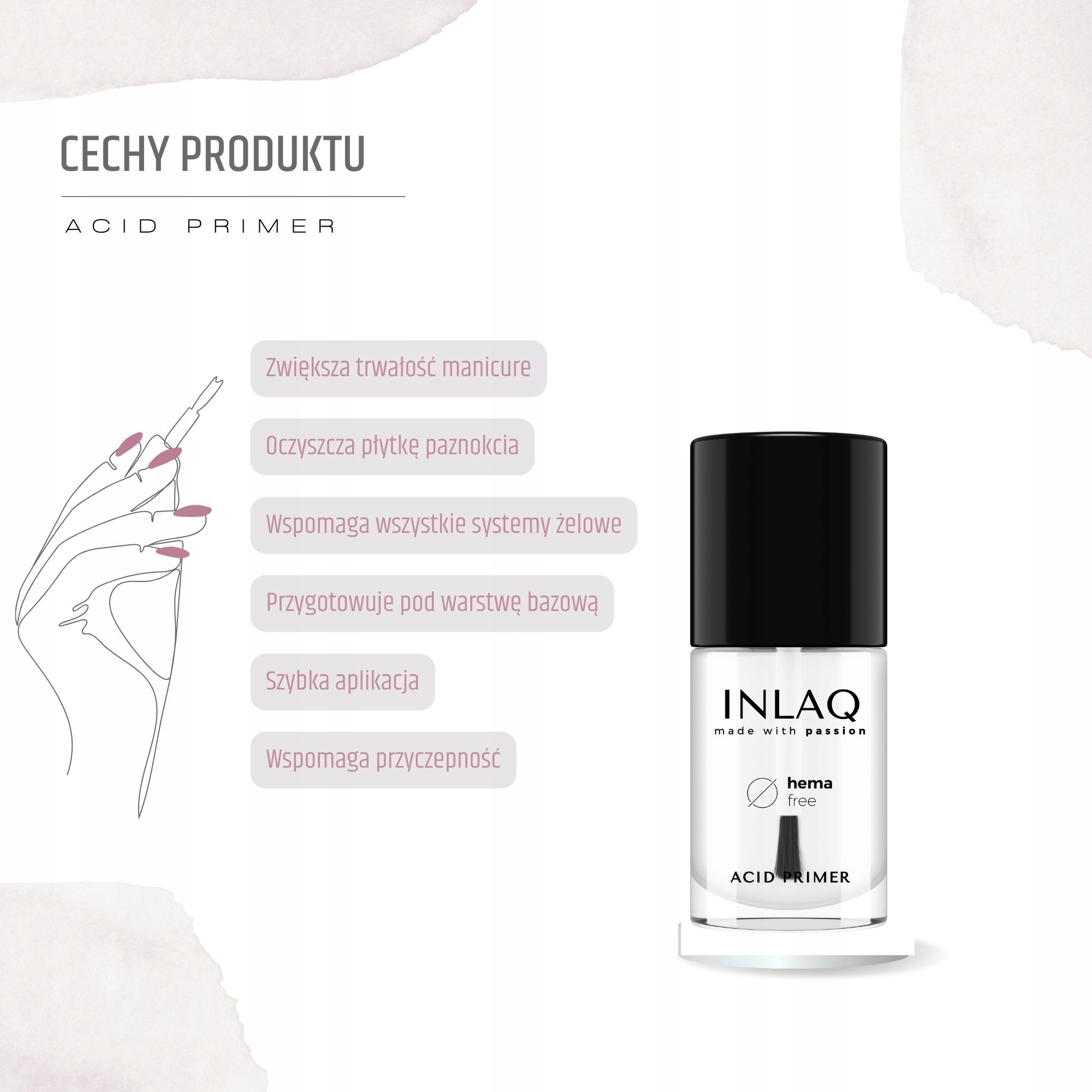 INLAQ Primer Kwasowy Acid 7ml Kod producenta 501
