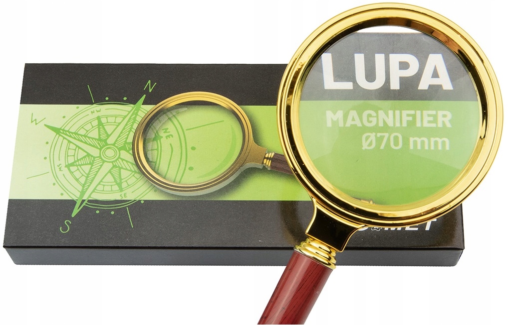 LP018 Ręczna Lupa Szklana 70 mm powiększenie 10 dp