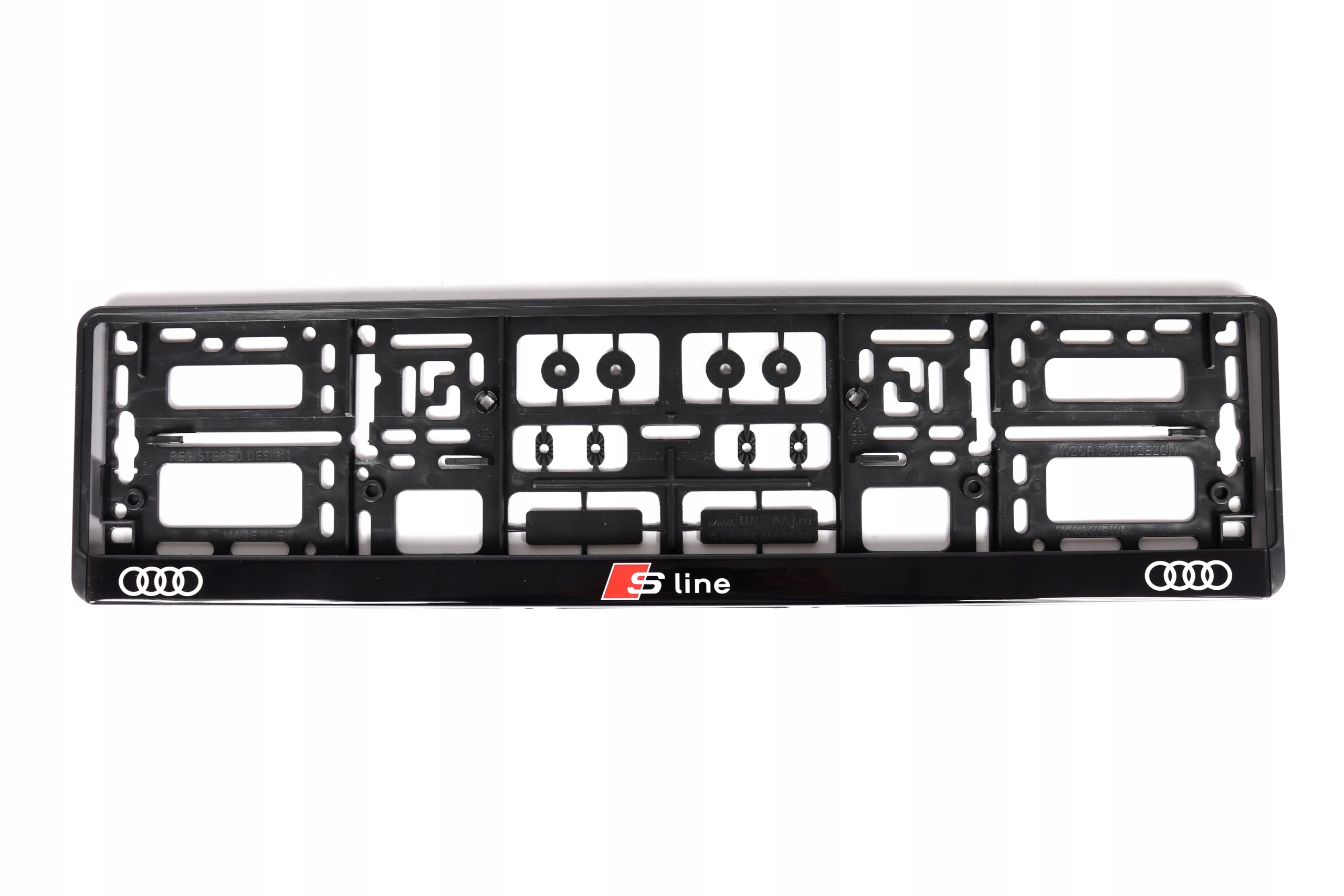 RAMKA TABLICY AUDI SLINE S-LINE SILIKONOWA 1szt SUPER JAKOŚĆ WIZUALNA