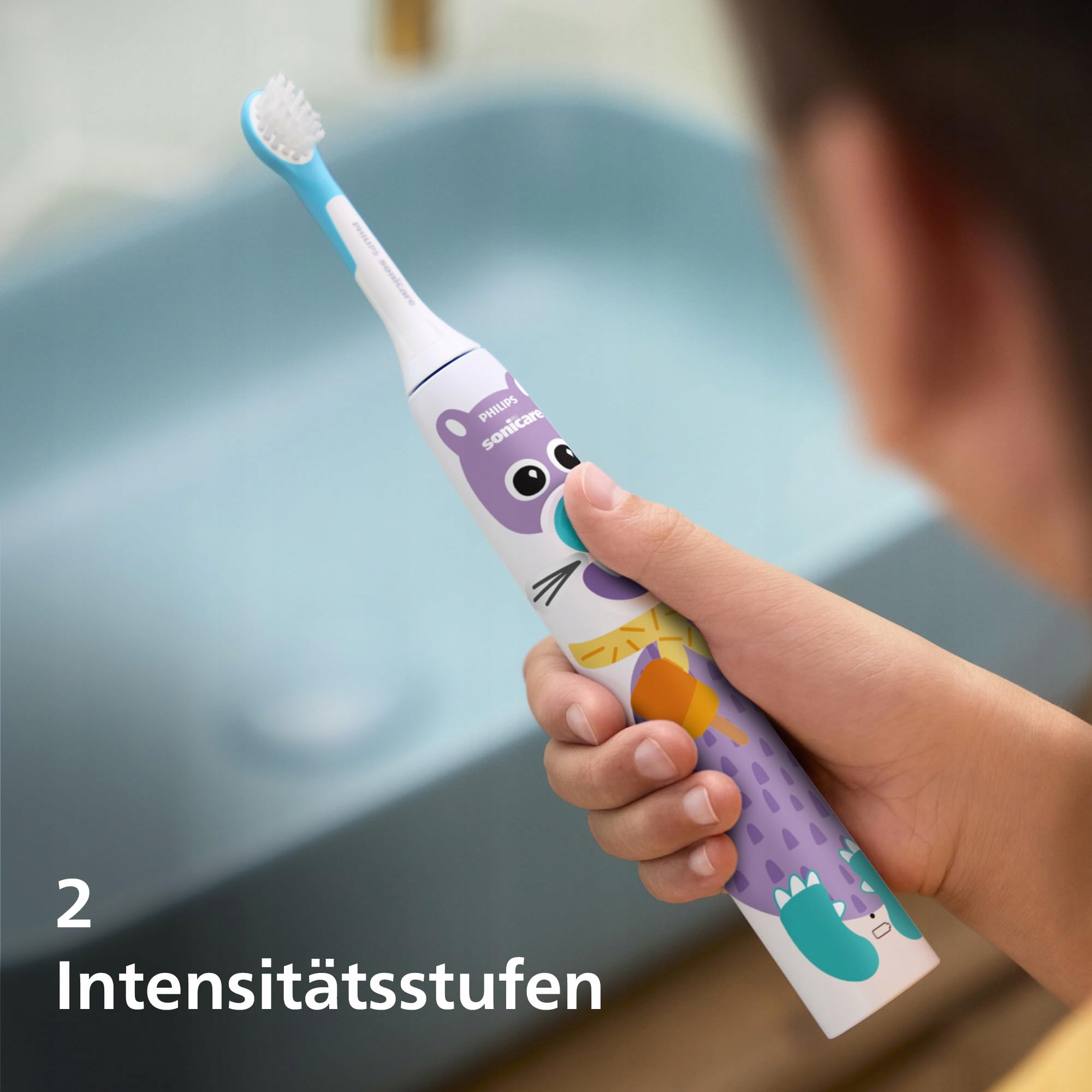 PHILIPS Sonicare Dla Dzieci Szczoteczka Elektryczna Z Naklejkami Zwierząt — miniatura 6
