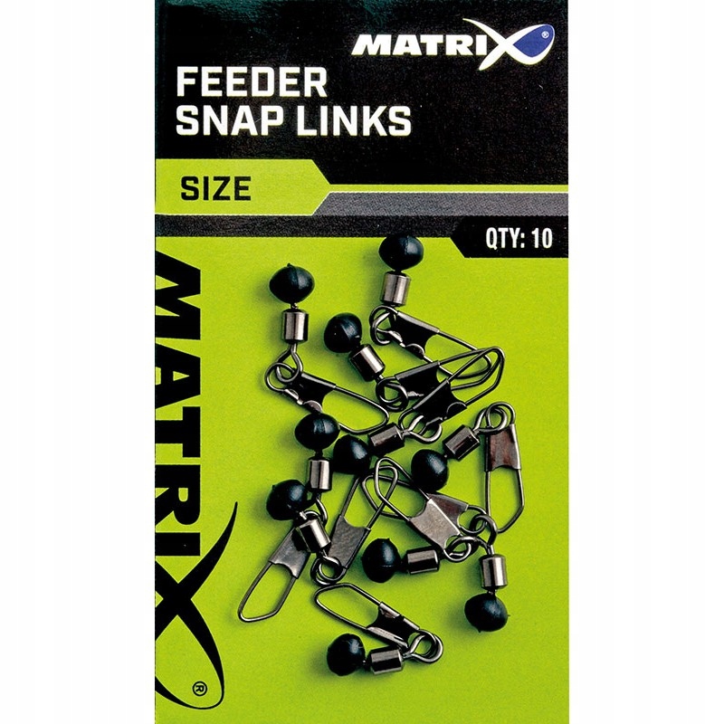 Krętlik z agrafką Matrix Feeder Snap Link 14