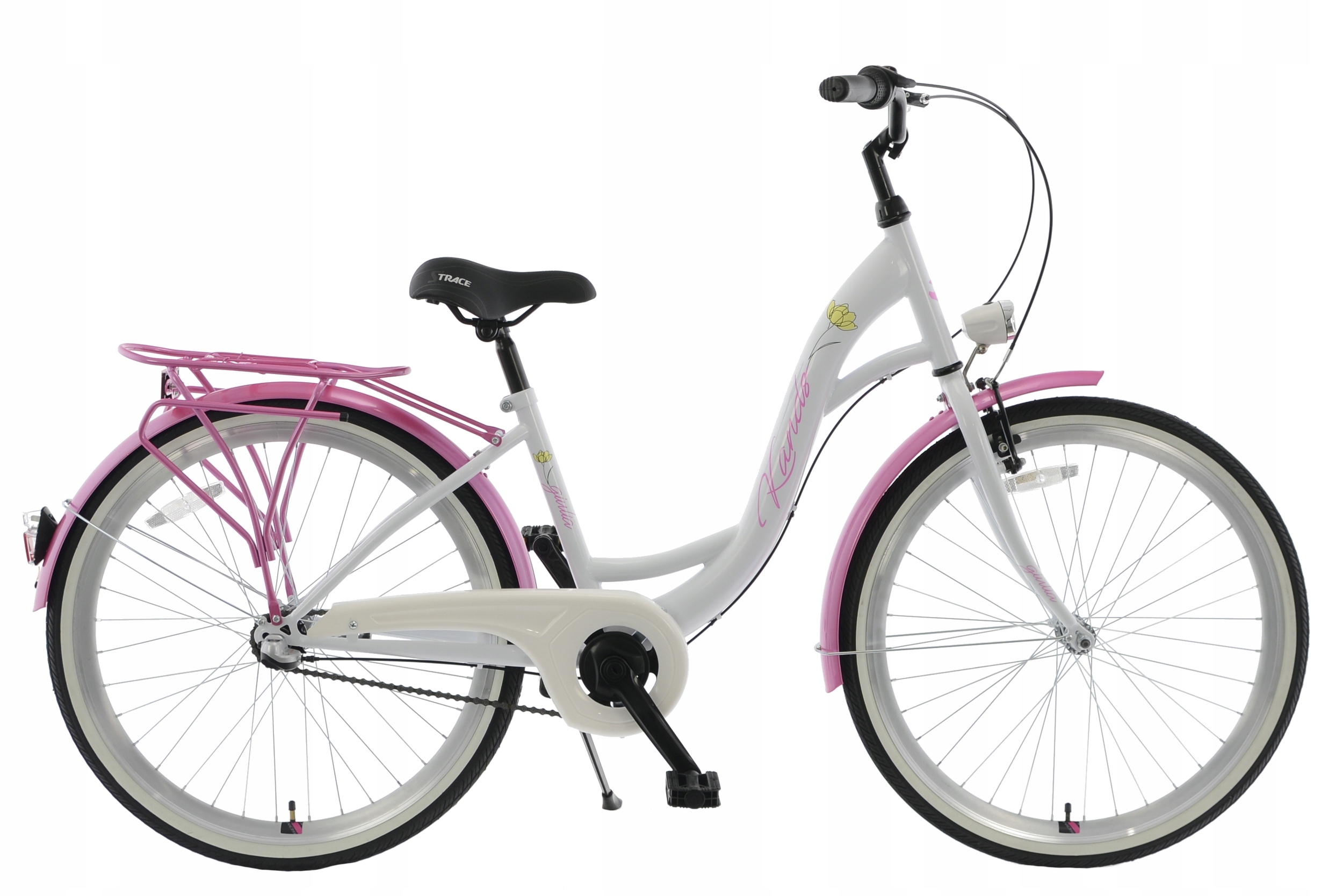 Rower Miejski Kands 26Giulia bia-róż 15 r23