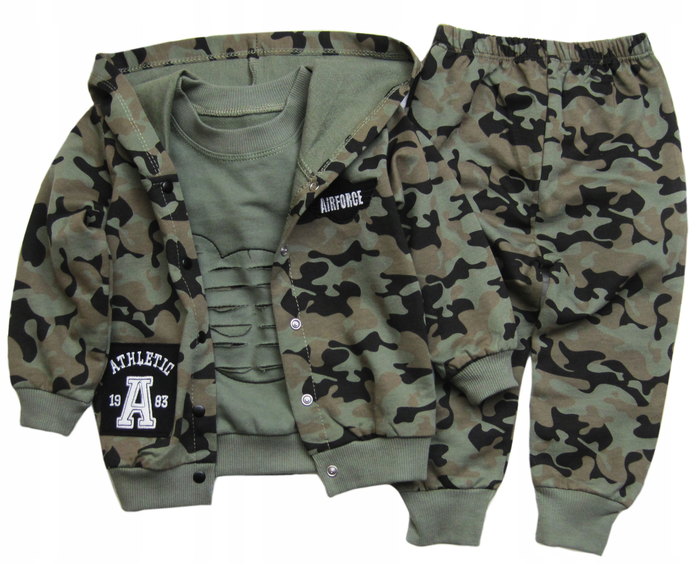 

Bawełniany Komplet Moro Bluza +Bluzka +Spodnie* 92