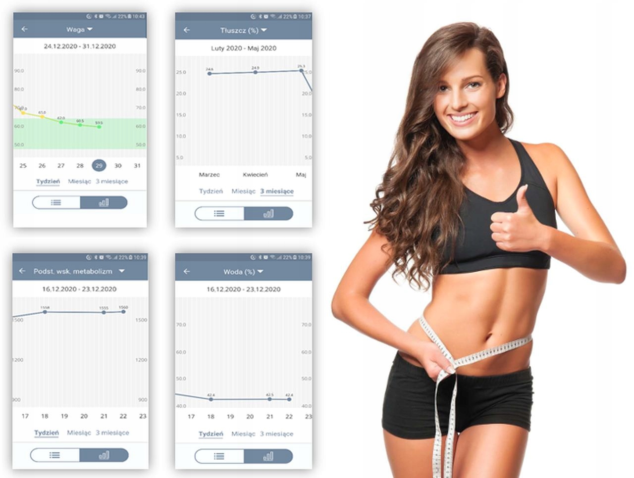 ANALITYCZNA WAGA ŁAZIENKOWA BLUETOOTH 12w1 CZARNA Rodzaj elektroniczna