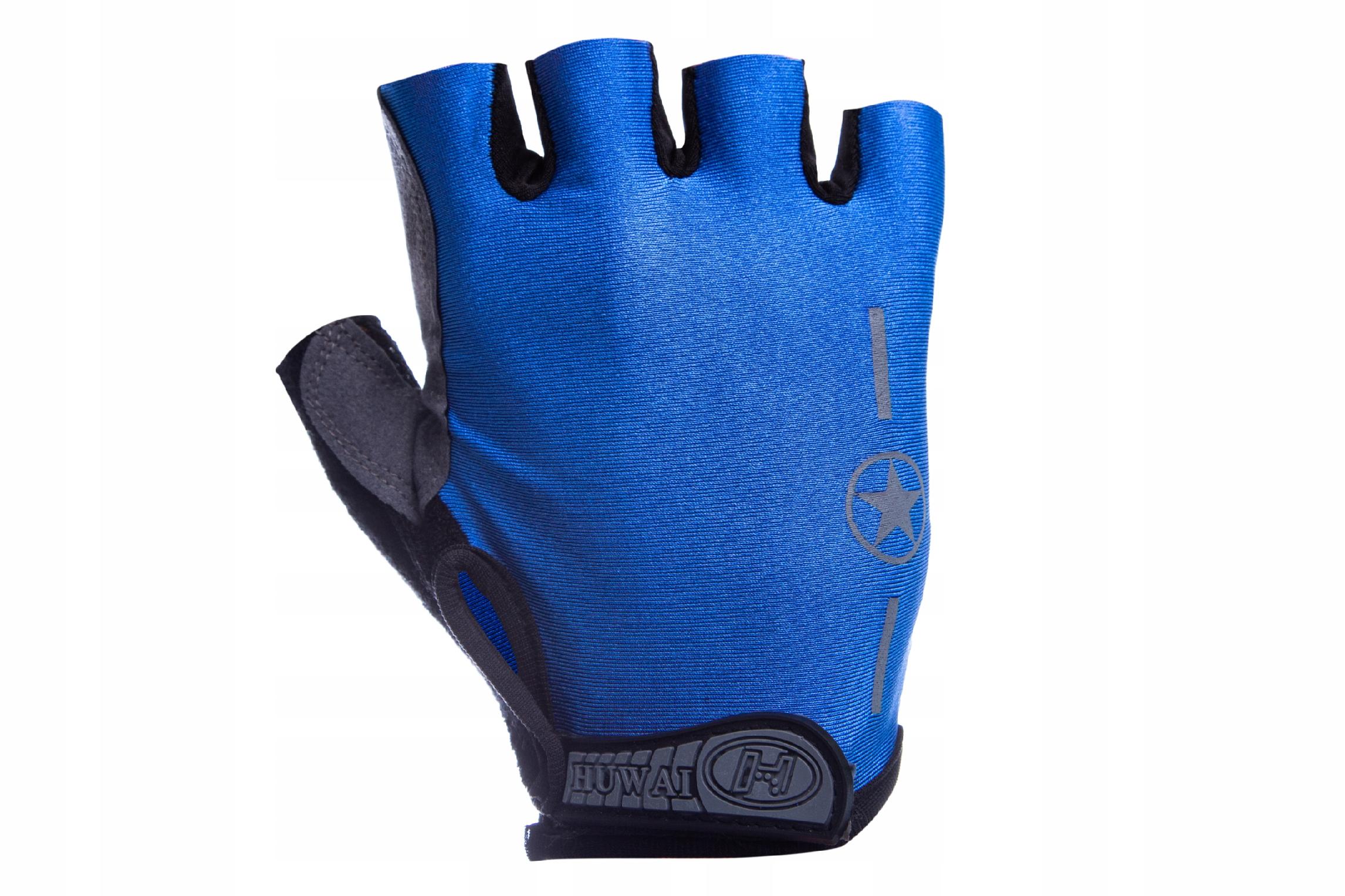 Rękawiczki Rowerowe Krótkie z dzianiną DYSTANSOWĄ Rozmiar uniwersalny