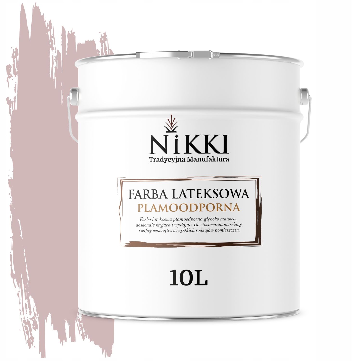 Latexová Farba Odolná Voči Škvrnám Púdrová Ružová H3250 10L Hlboká Matná