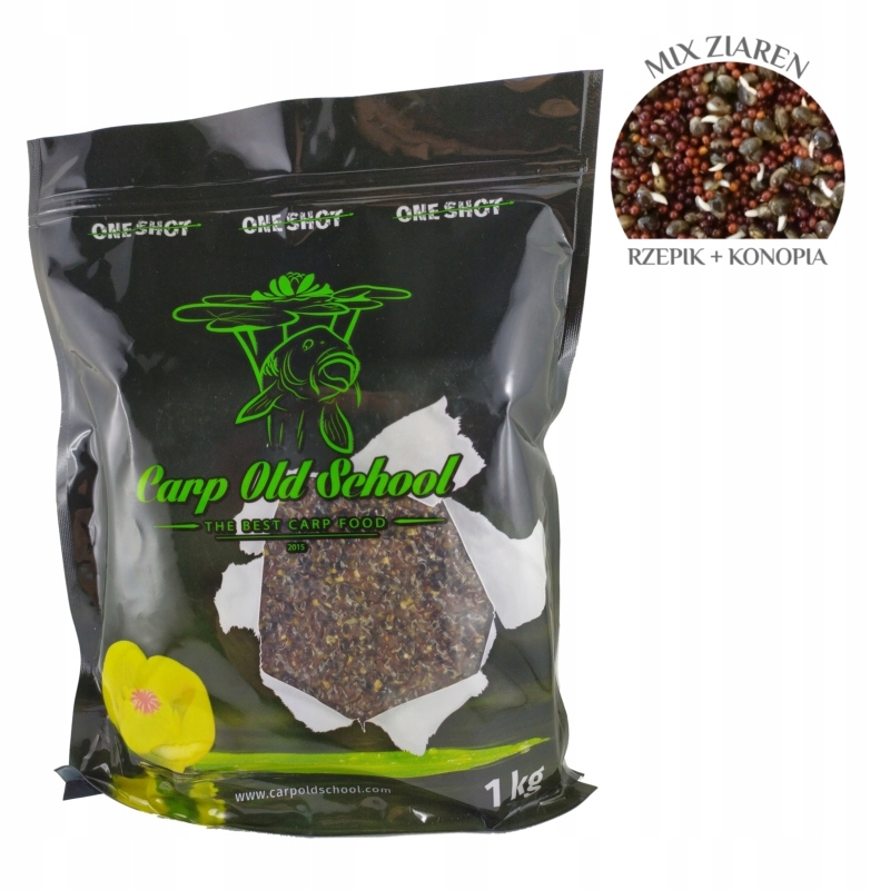 Zanęta Carp Old School konopie/rzepik natural 1 kg