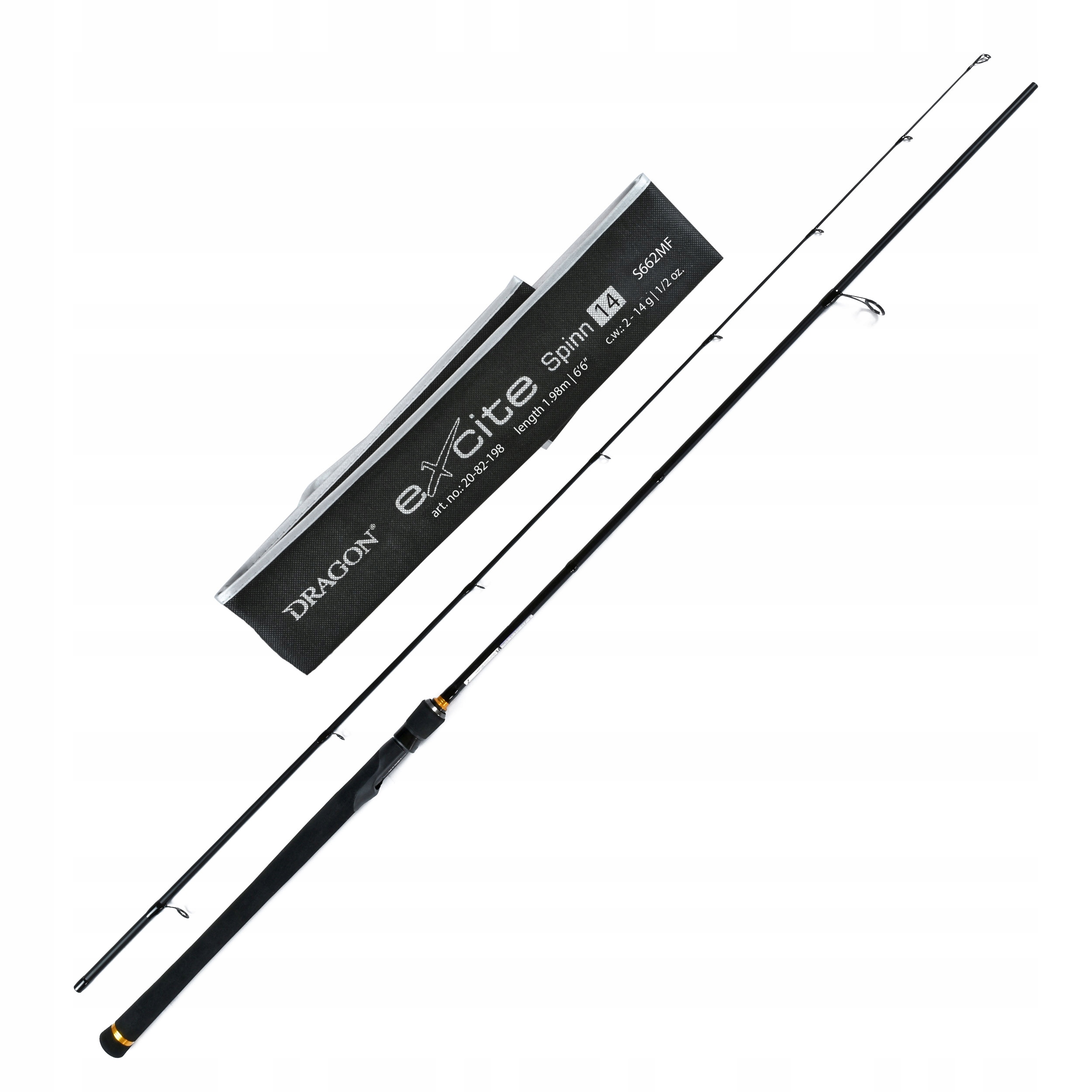 Wędka spinningowa Dragon Excite Spinn 1.98m 2-14g