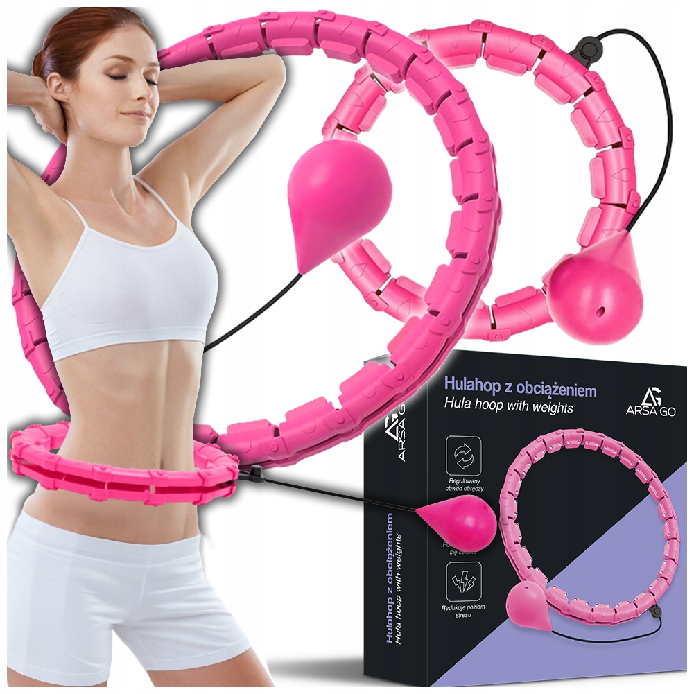 Hula Hop Z Obciążeniem Odchudzające Z Obciążnikiem Smart Hulahop Plus Size