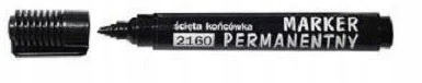 MARKER PERMANENTOWY OKRĄGŁY WODOODPORNY CZARNY