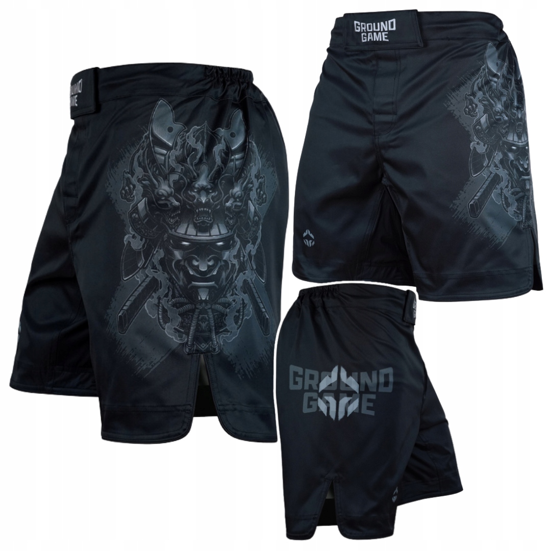Spodenki Treningowe Ground Game Samurai Shadow Czarne r. S