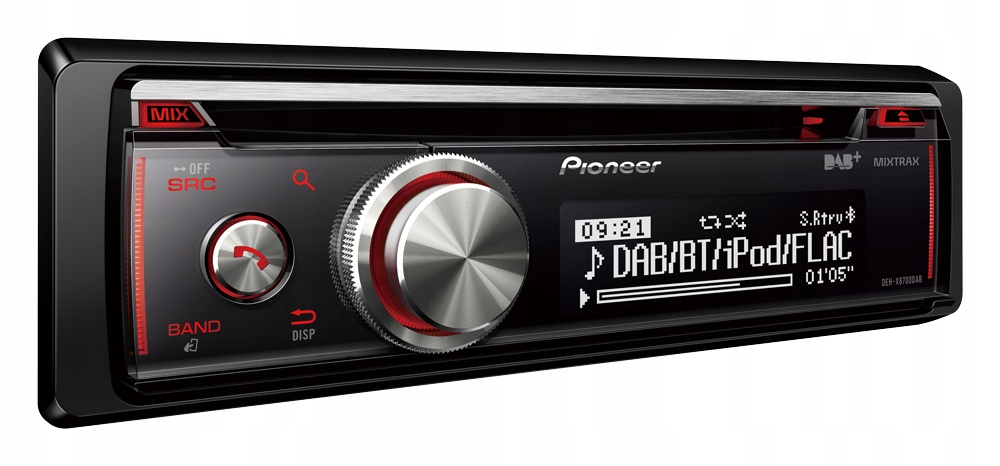 Pioneer DEH-X8700DAB Autorádio CD MP3 Bluetooth DAB+ Animácie OEL