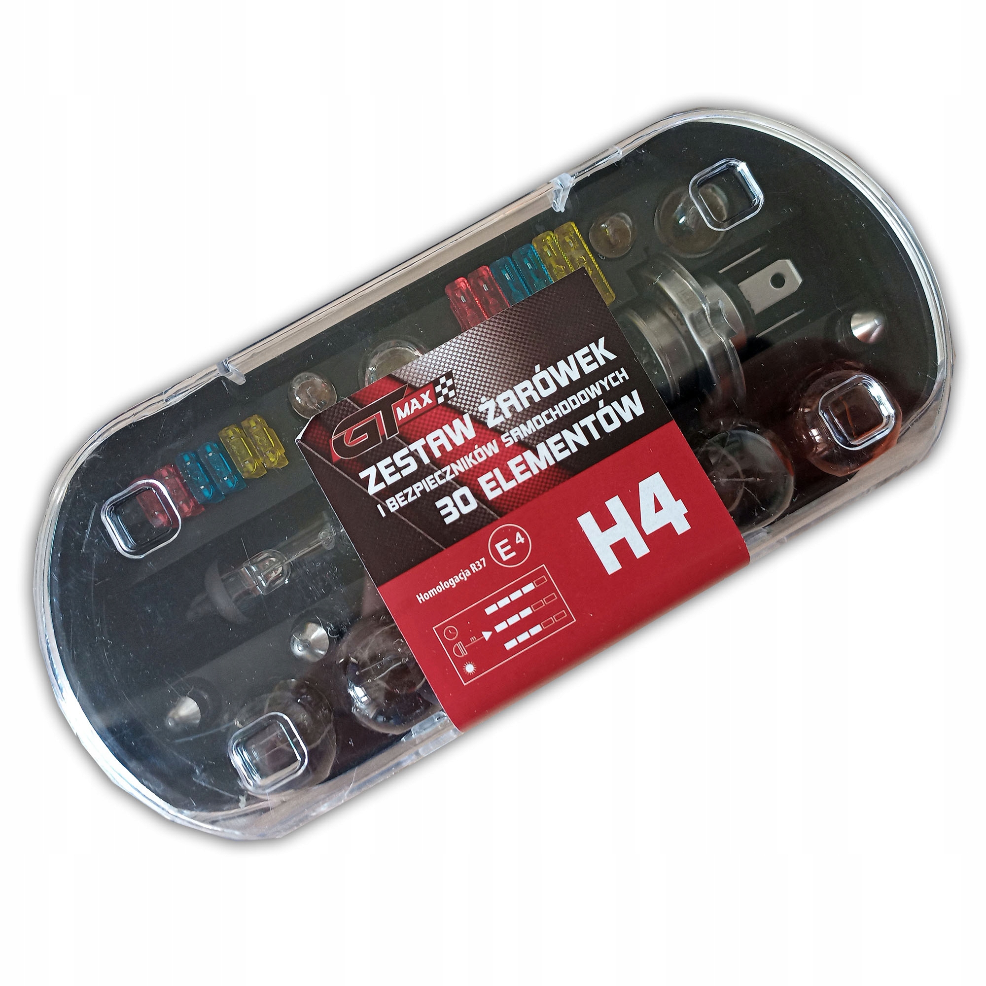 

Gtmax Zestawy żarówek i bezpieczników H4 30 el.