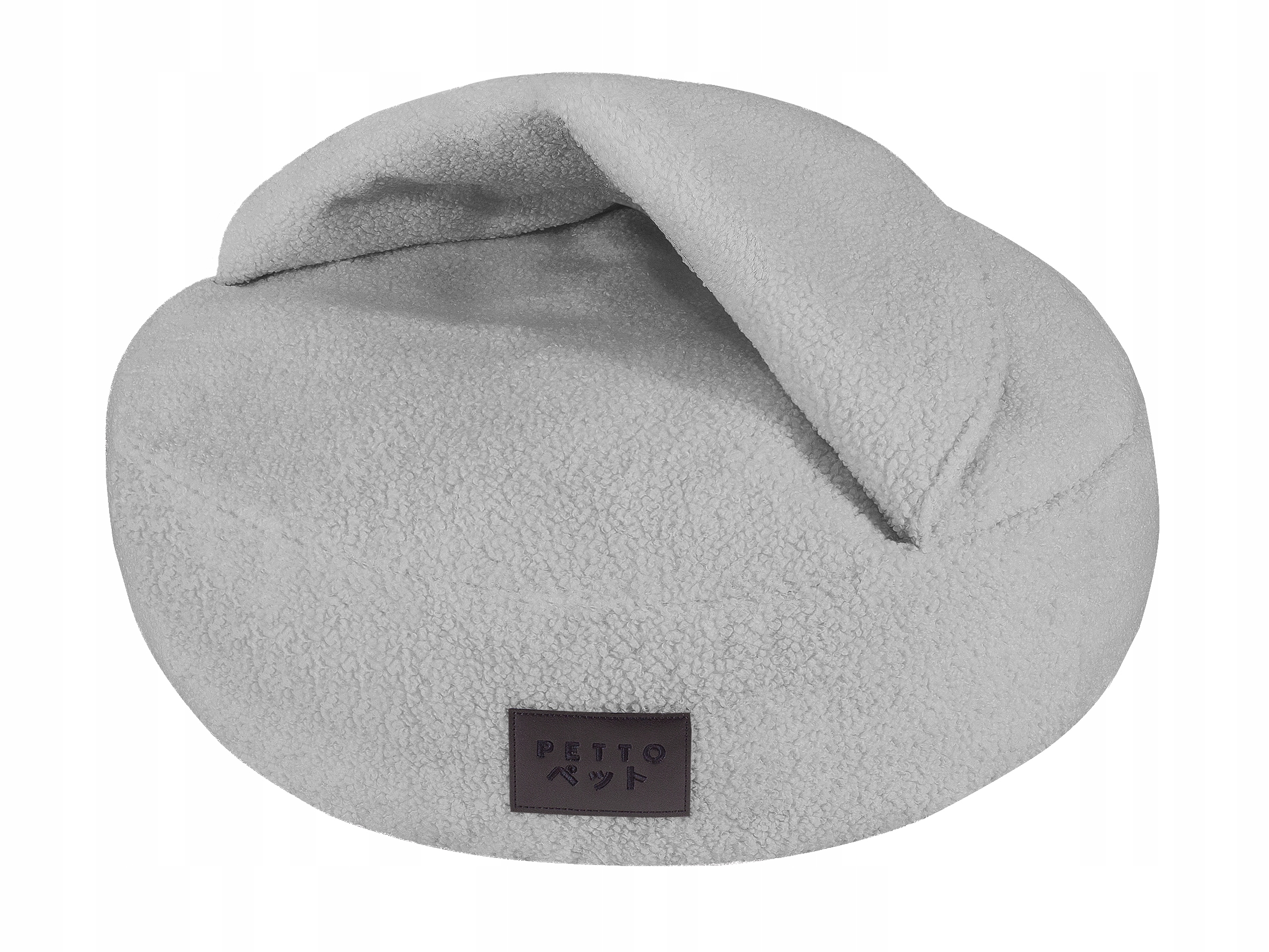 Levně Petto Minku Cozy Šedý pelíšek s norkem pro psa M