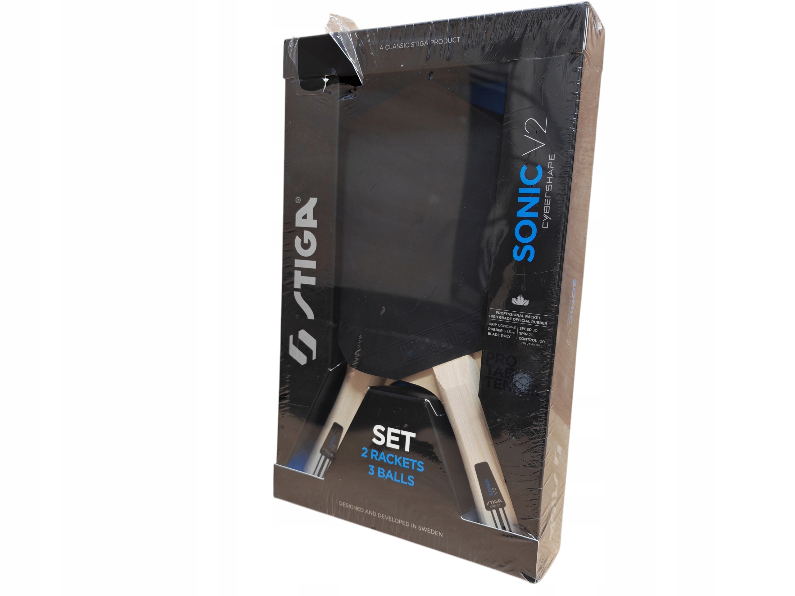 Zestaw do tenisa stołowego Stiga Sonic v2 komplet rakietek