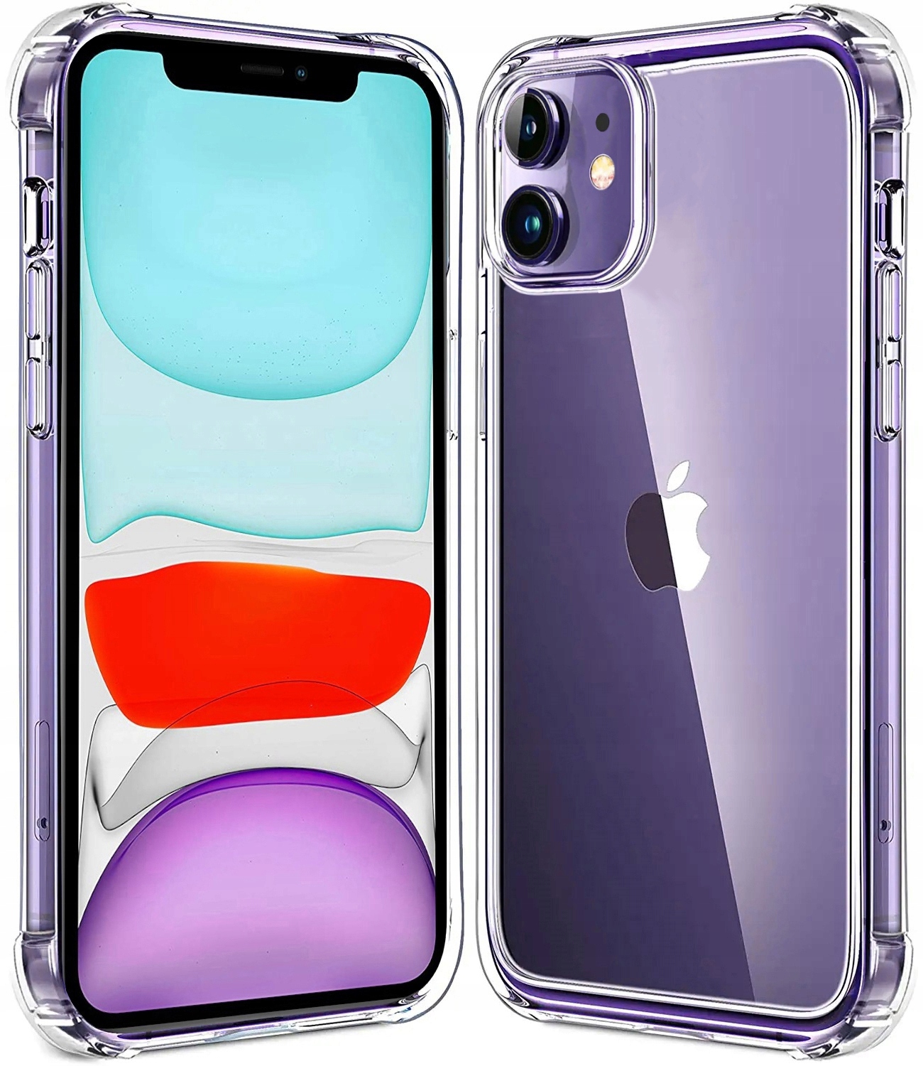 

Etui Clear Case Anti-Shock Szkło 9H do iphone 11