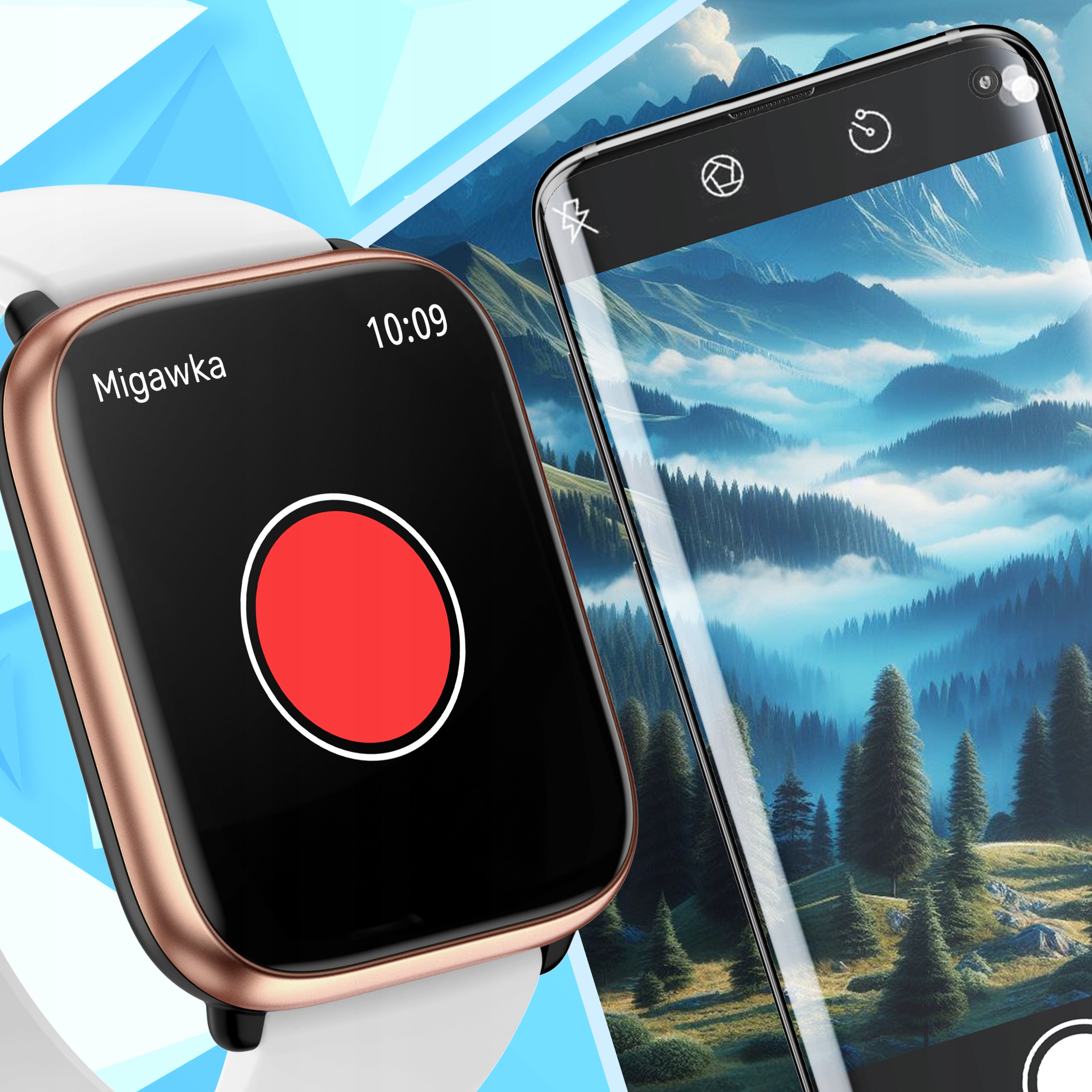 SMARTWATCH ZEGAREK DAMSKI MENU POLSKIE SPORT PULS ROZMOWY SMART WATCH PL Komunikacja Bluetooth