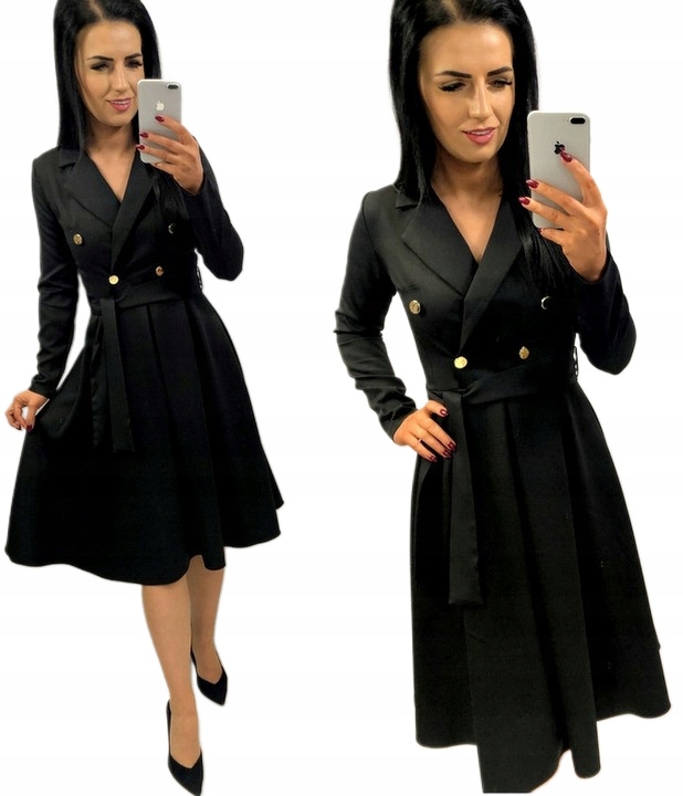 Elegantní Šaty Svatební Výstřih Černá S