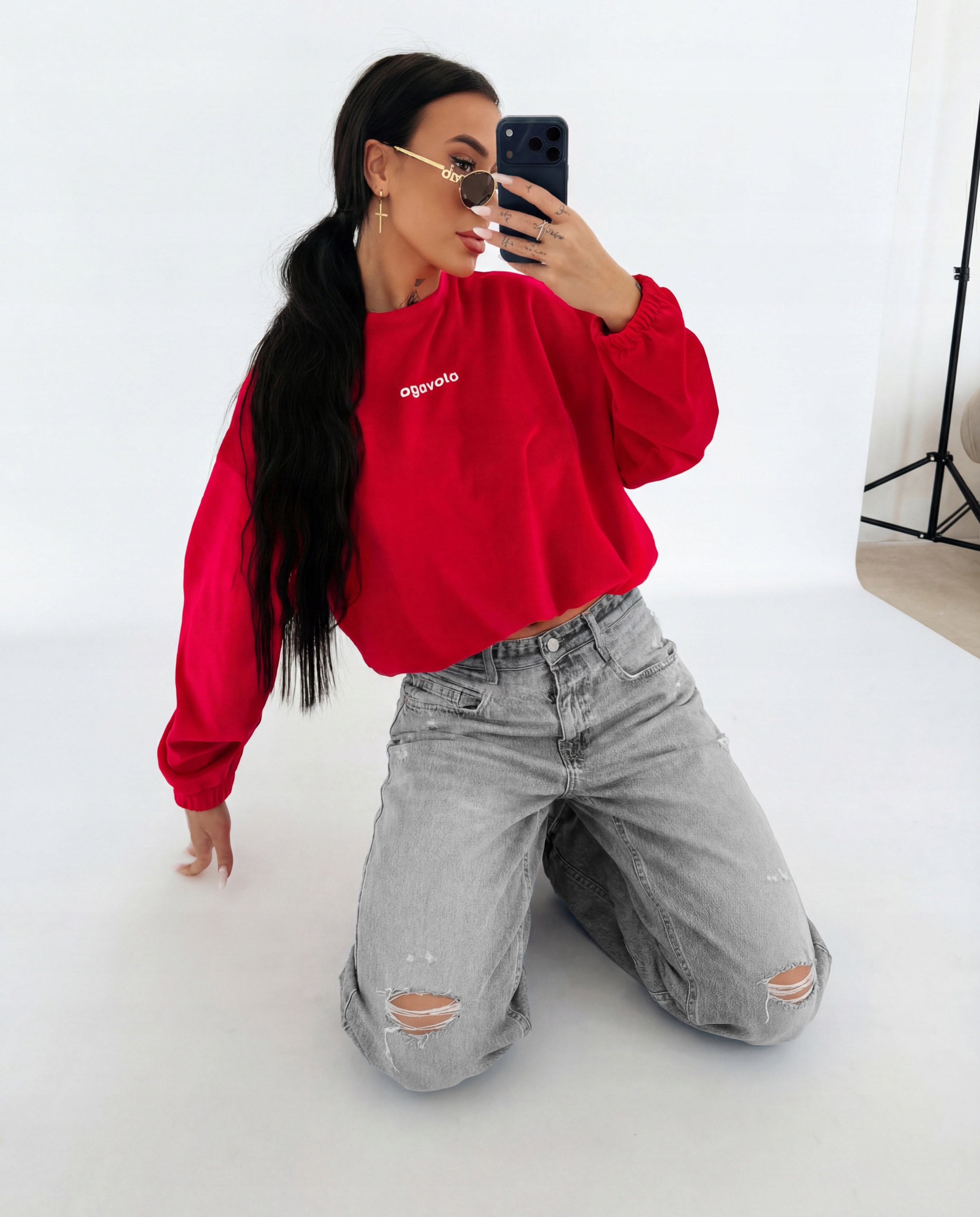 Mikina Velvora Olavoga Červená S