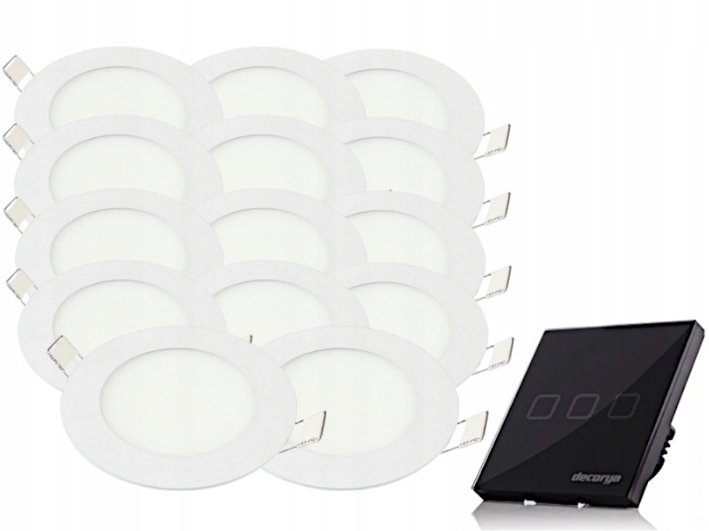 Sada svítidel Halogen Strop Led 3W 14x Vypínač