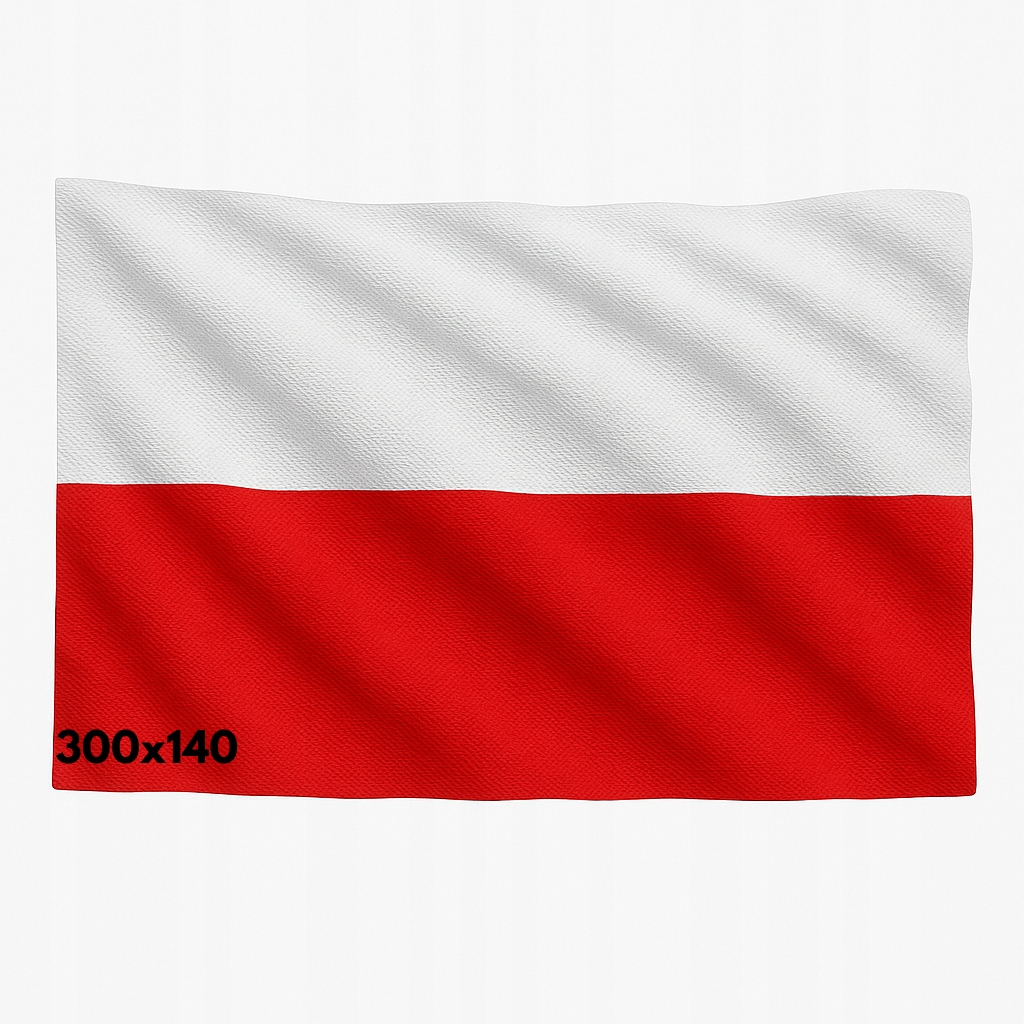 MEGA Flaga Polski Polska 300x140 Polski Producent