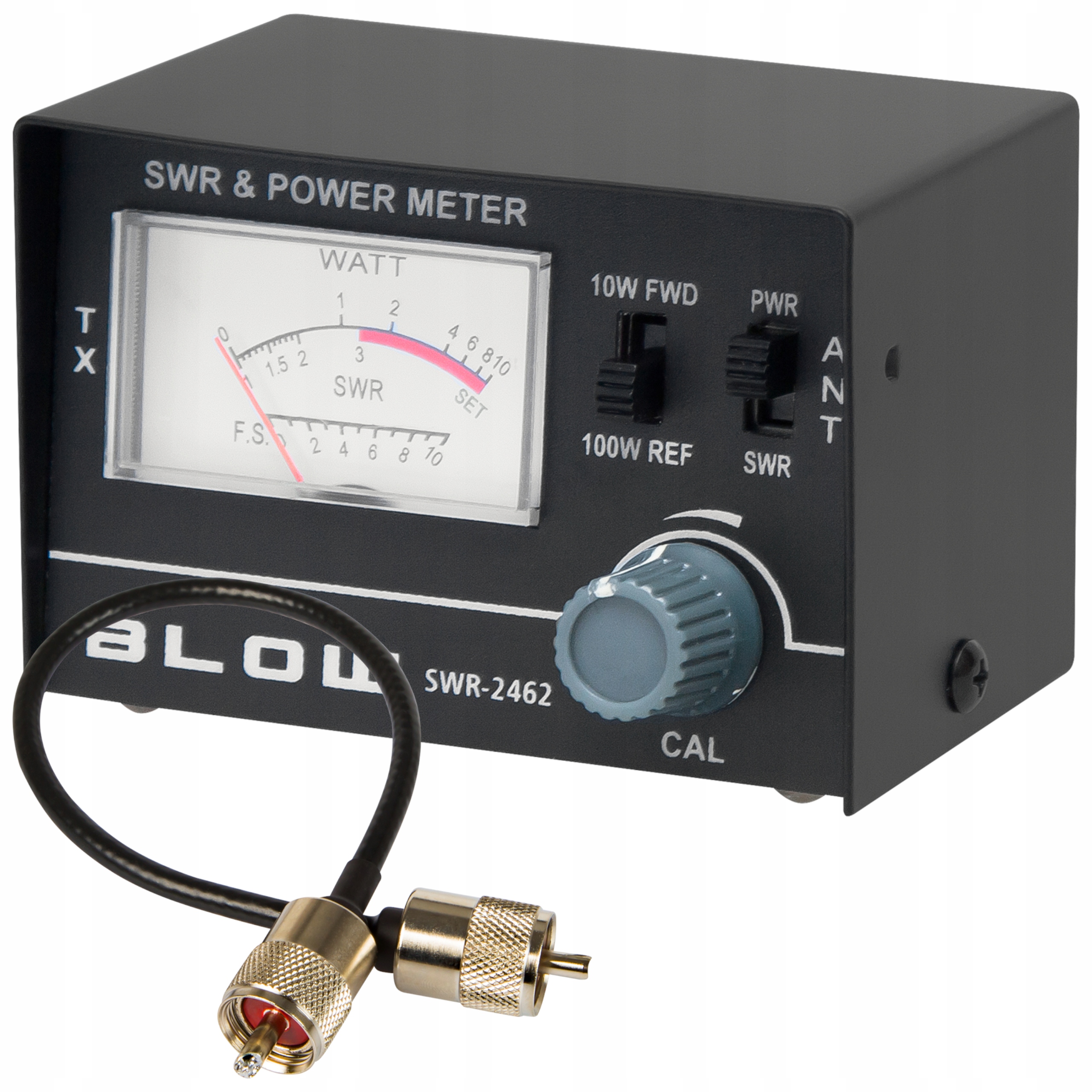 REFLEKTOMETR MIERNIK SWR CB KABEL 1,5 - 150 MHz ZESTAW KABEL