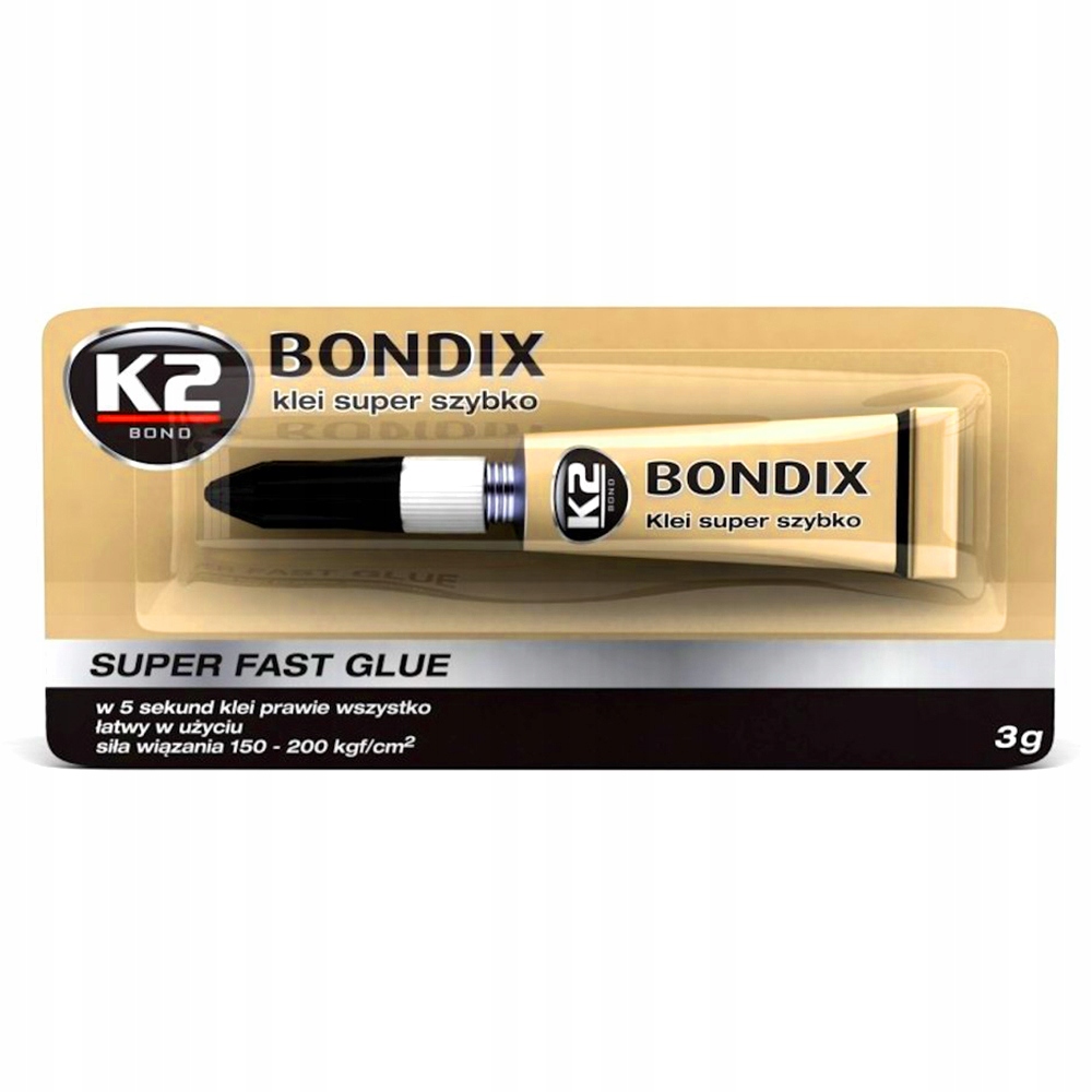 

K2 Bondix Klej Szybkoschnący Mocny Szybki 3g