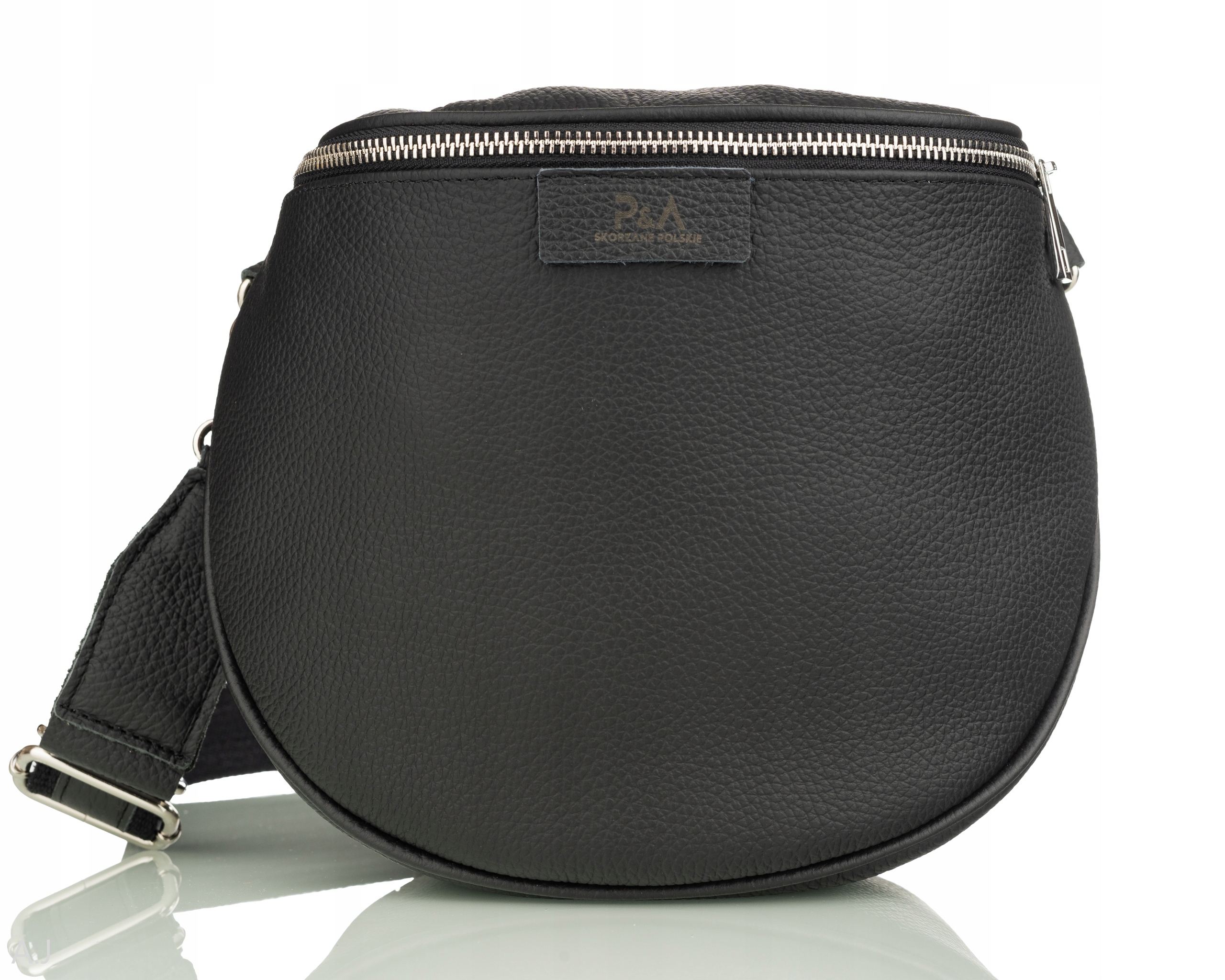Kabelka z přírodní kůže kabelka přes rameno crossbody klasická prostorná polská