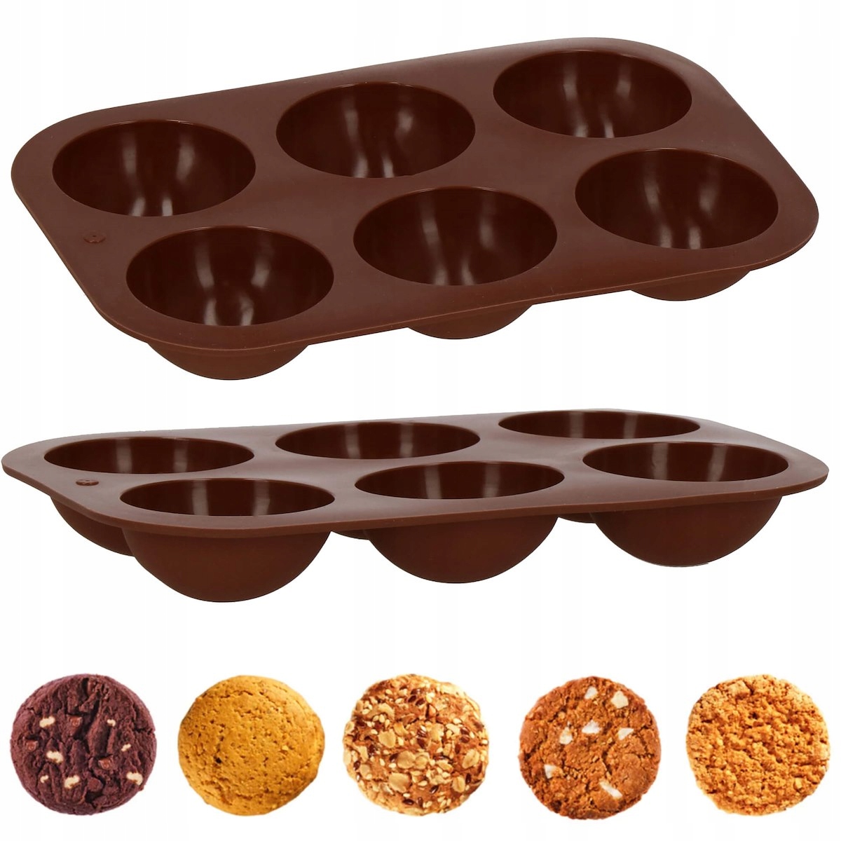 

Forma Silikonowa Półkule Foremka Duże Kule 6 szt