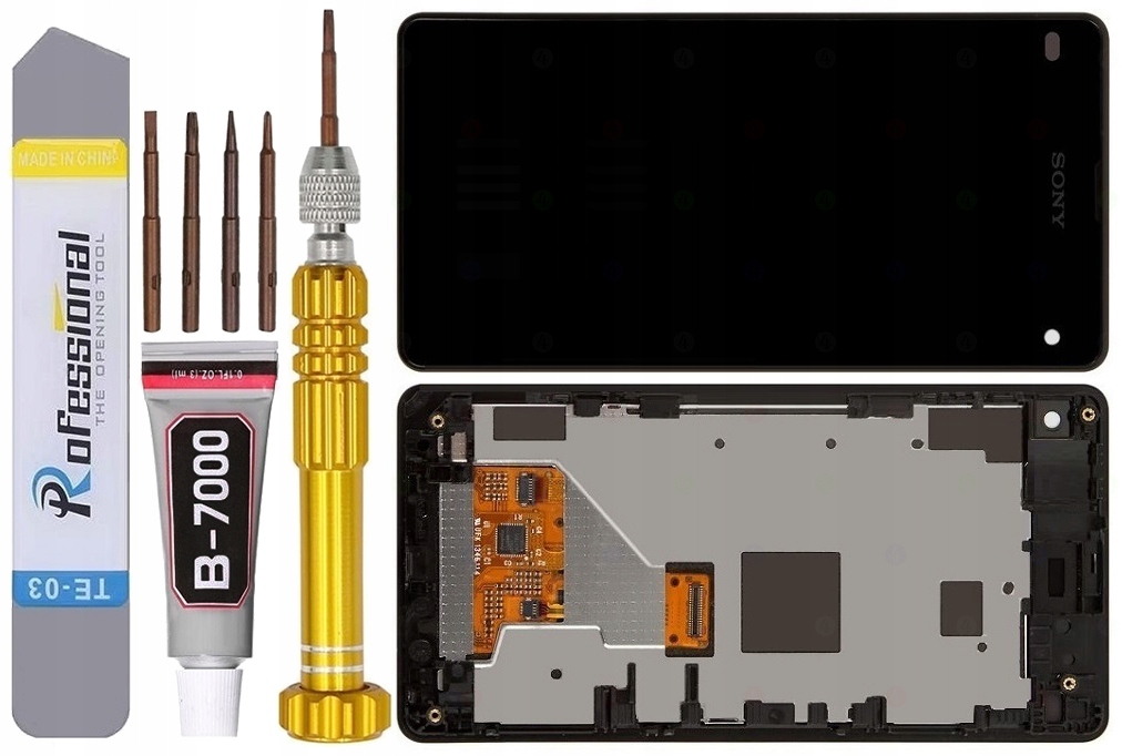 Displej Pro Sony Z1 Compact D5503 LCD Displej Rámeček
