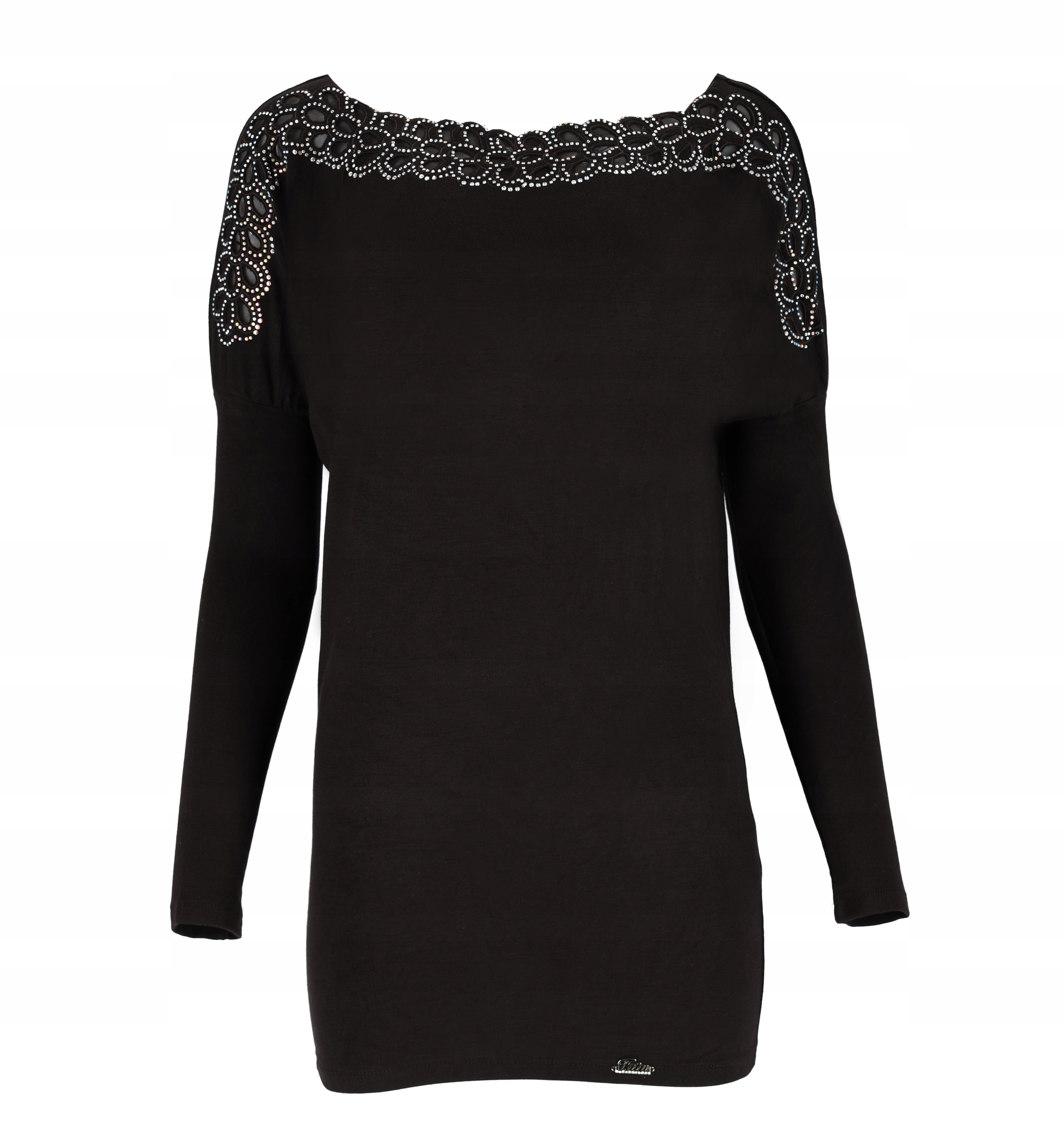 Šaty S Ozdobným Výstřihem Do V Elegantní