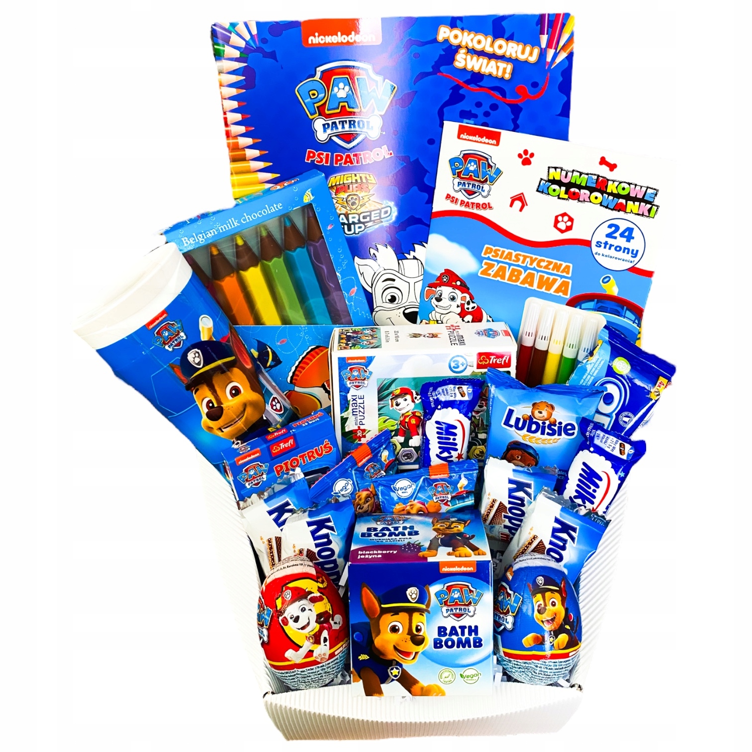 Kosz prezentowy słodycze na Dzień Dziecka Urodziny Dla Dziecka