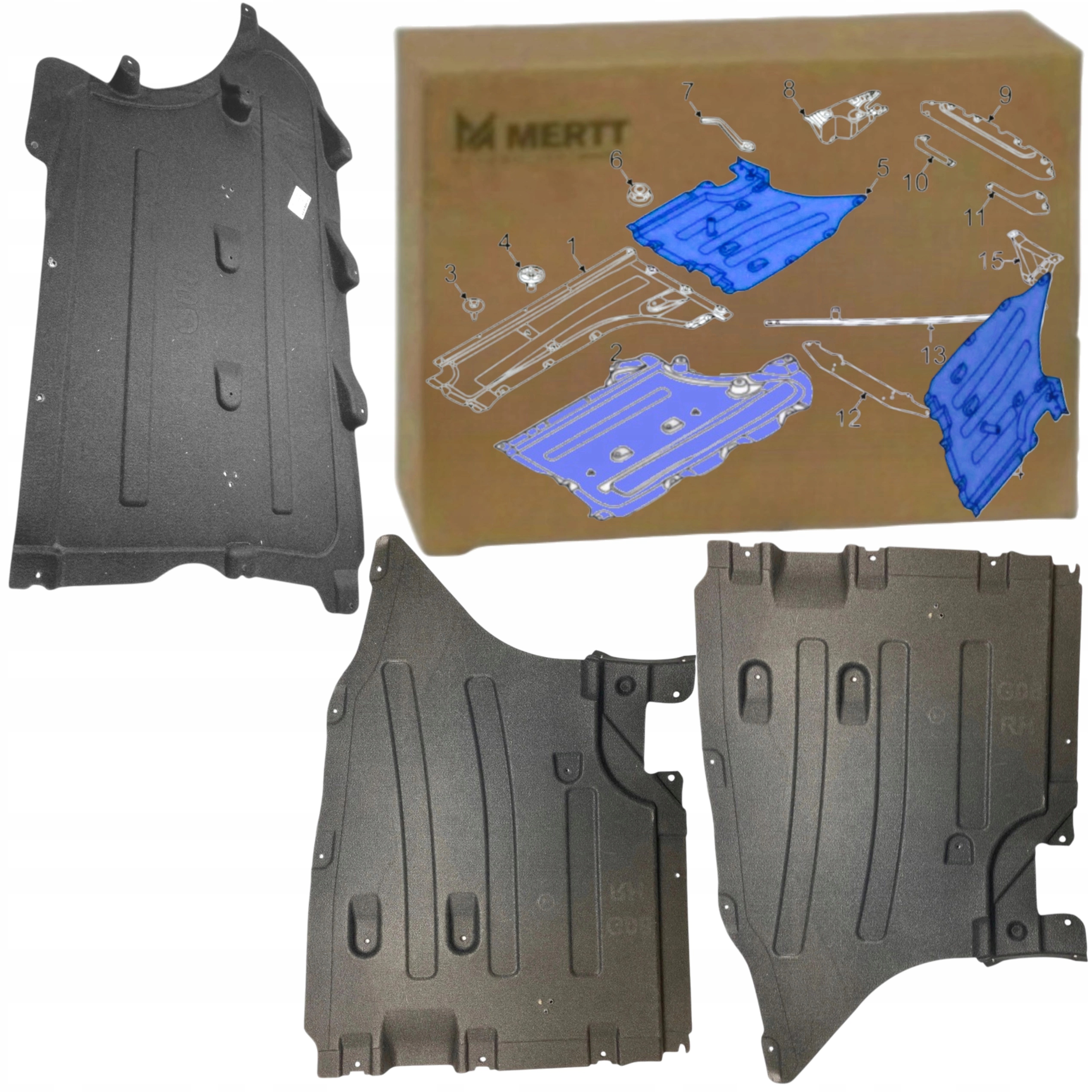 Bmw X3 G01 X4 G02 18+ Podlaha materiál zadní strana Levá Pravá krytka Skříně Sada