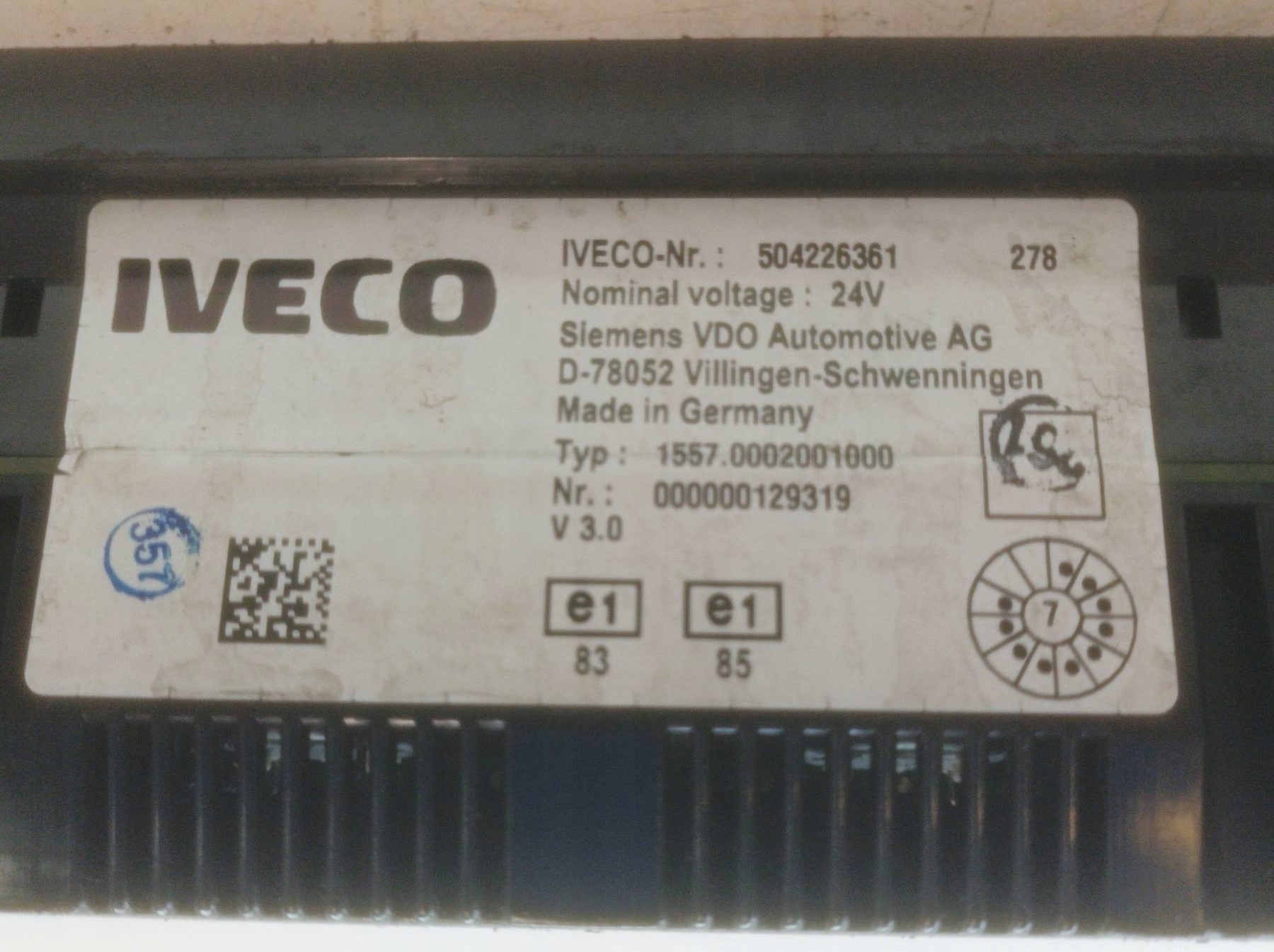 dials 504226361 278 7.8 D 310KM Iveco Stralis