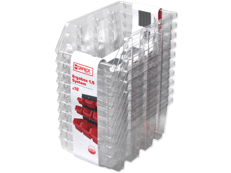 Organizer Ergobox Qbrick System 1.5 X10 Transparentny