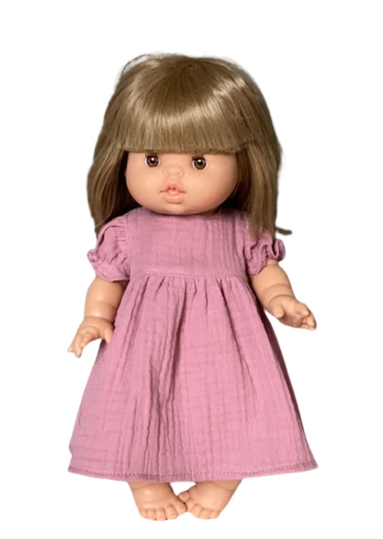 

Sukienka muślinowa dla lalki Paola Reina, Minikane