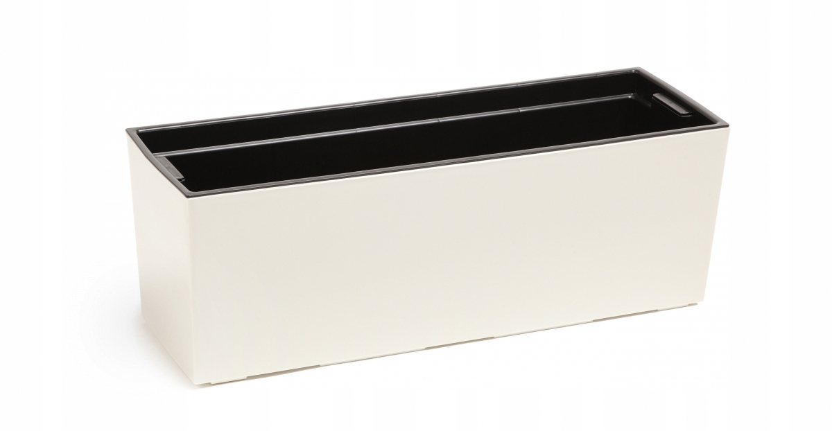 

Kwietnik skrzynka Begonia Lamela Kremowy Lakier