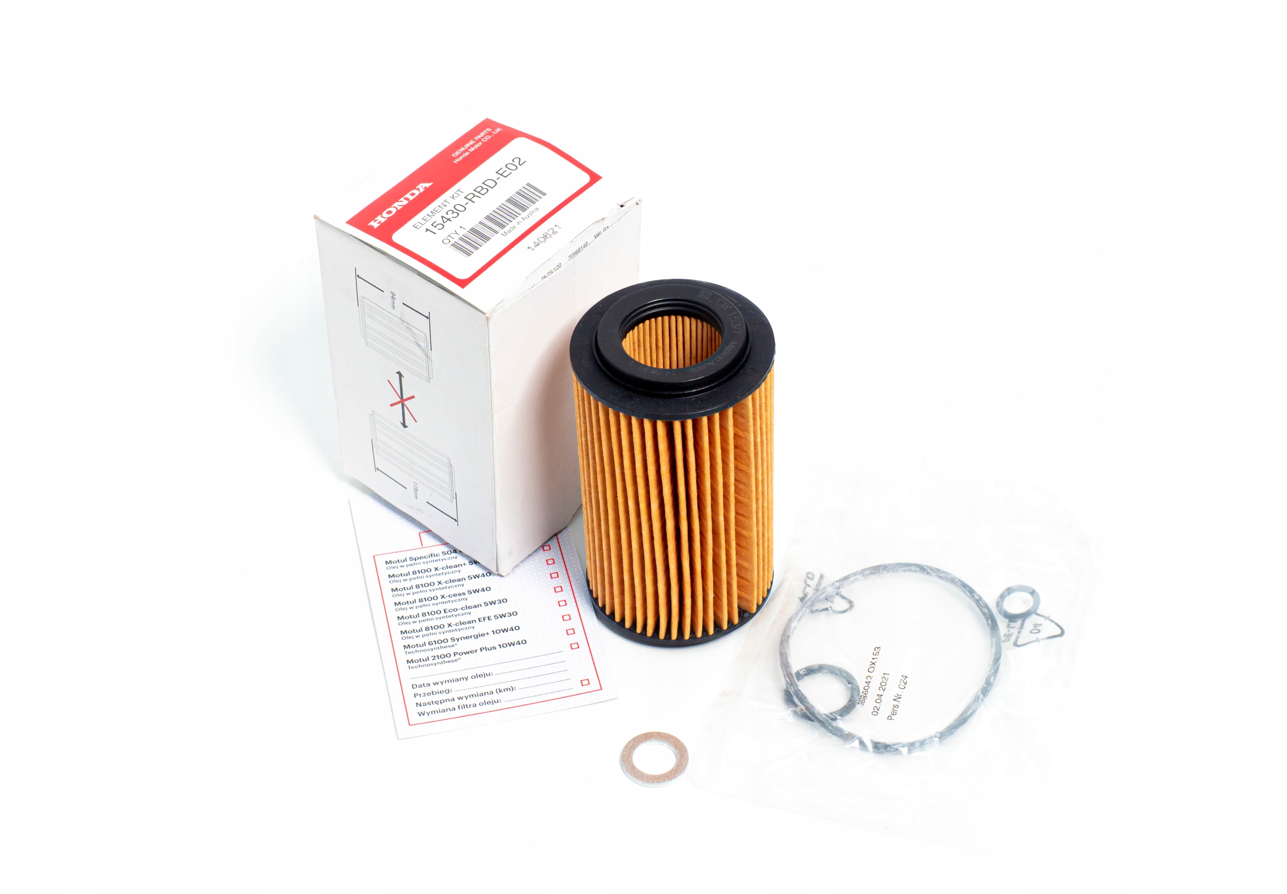

Filtr oleju Honda diesel 2.2 CTDi oryginał