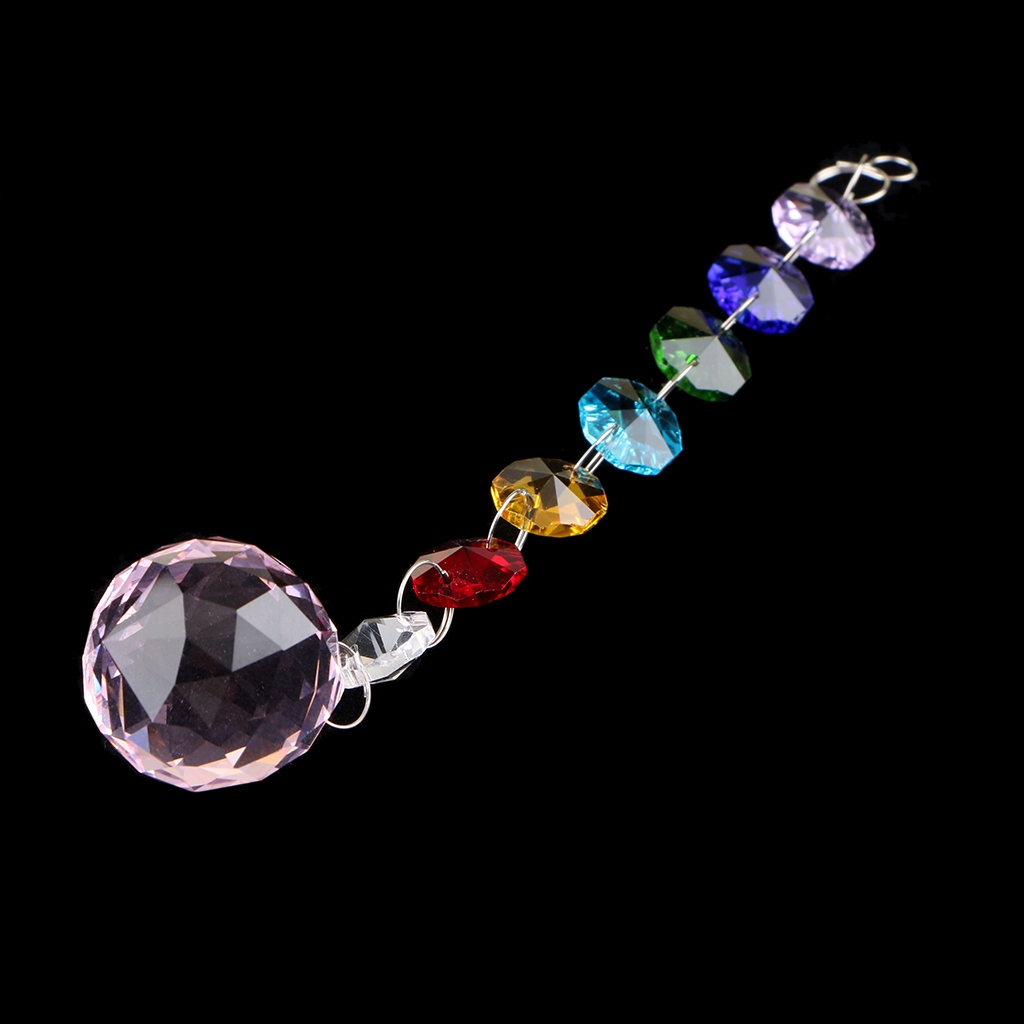Okrągły kryał Suncatcher Rainbow Gemstone Marka inna