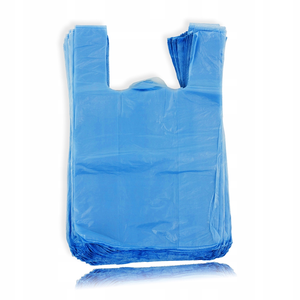 REKLAMÓWKI FOLIOWE JEDNORAZOWE ZRYWKI TORBY MOCNE 25x44cm NIEBIESKIE Liczba sztuk w ofercie 100 szt.