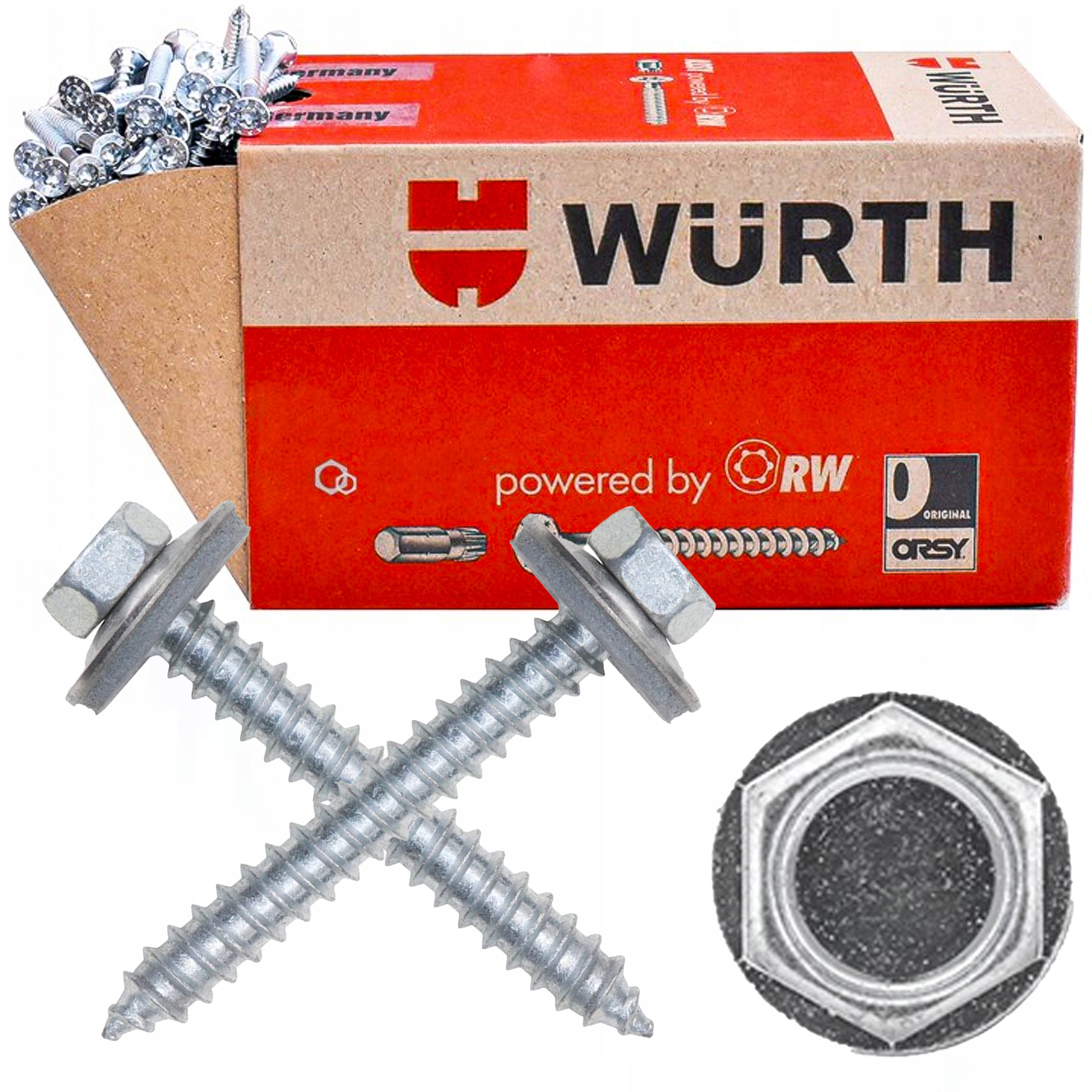 Univerzální šroub pro dřevo z oceli, hliník 6,5x115 150 Ks Wurth