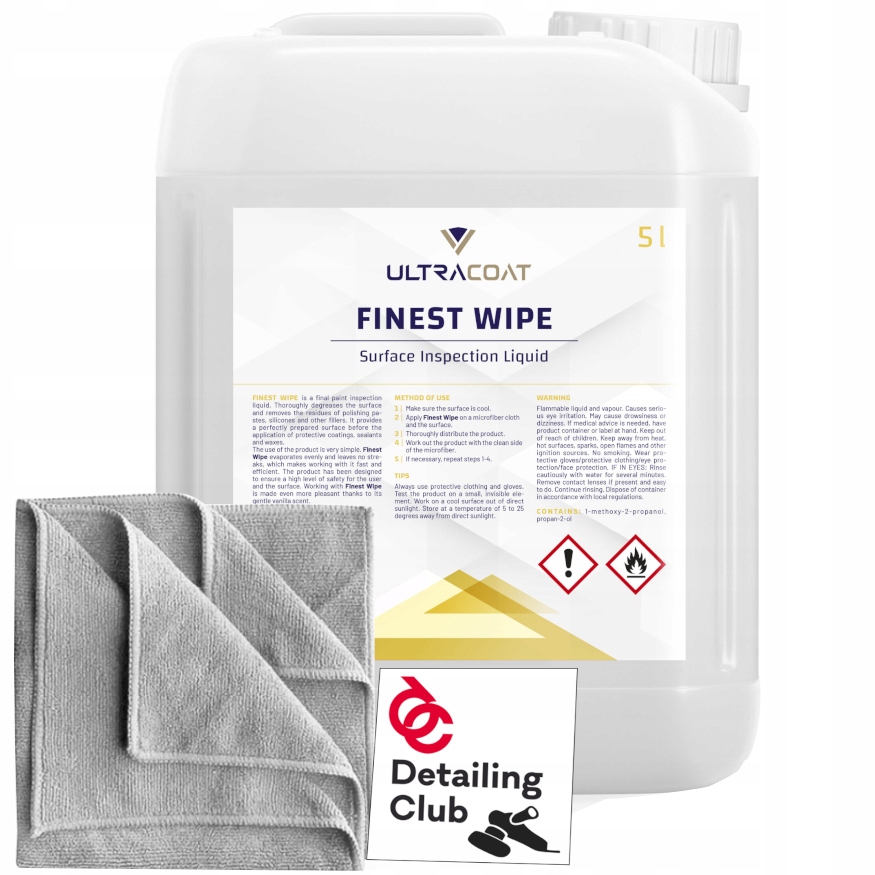 Ultracoat Finest Wipe для знежирення лаку 5л