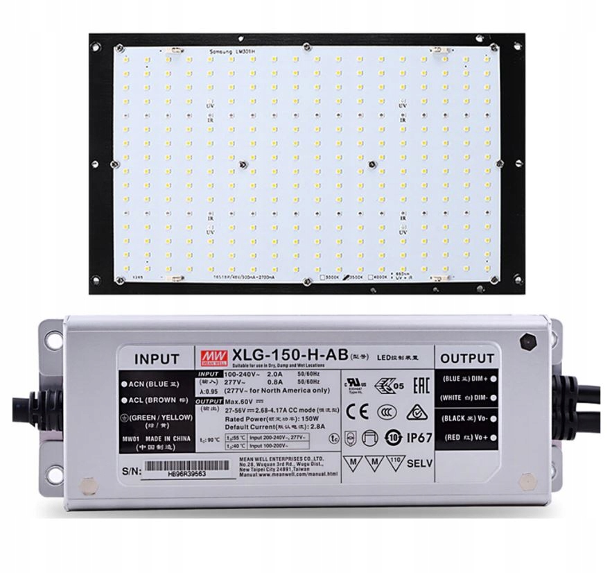 Led panel 120W Samsung LM301H na pestovanie rastlín