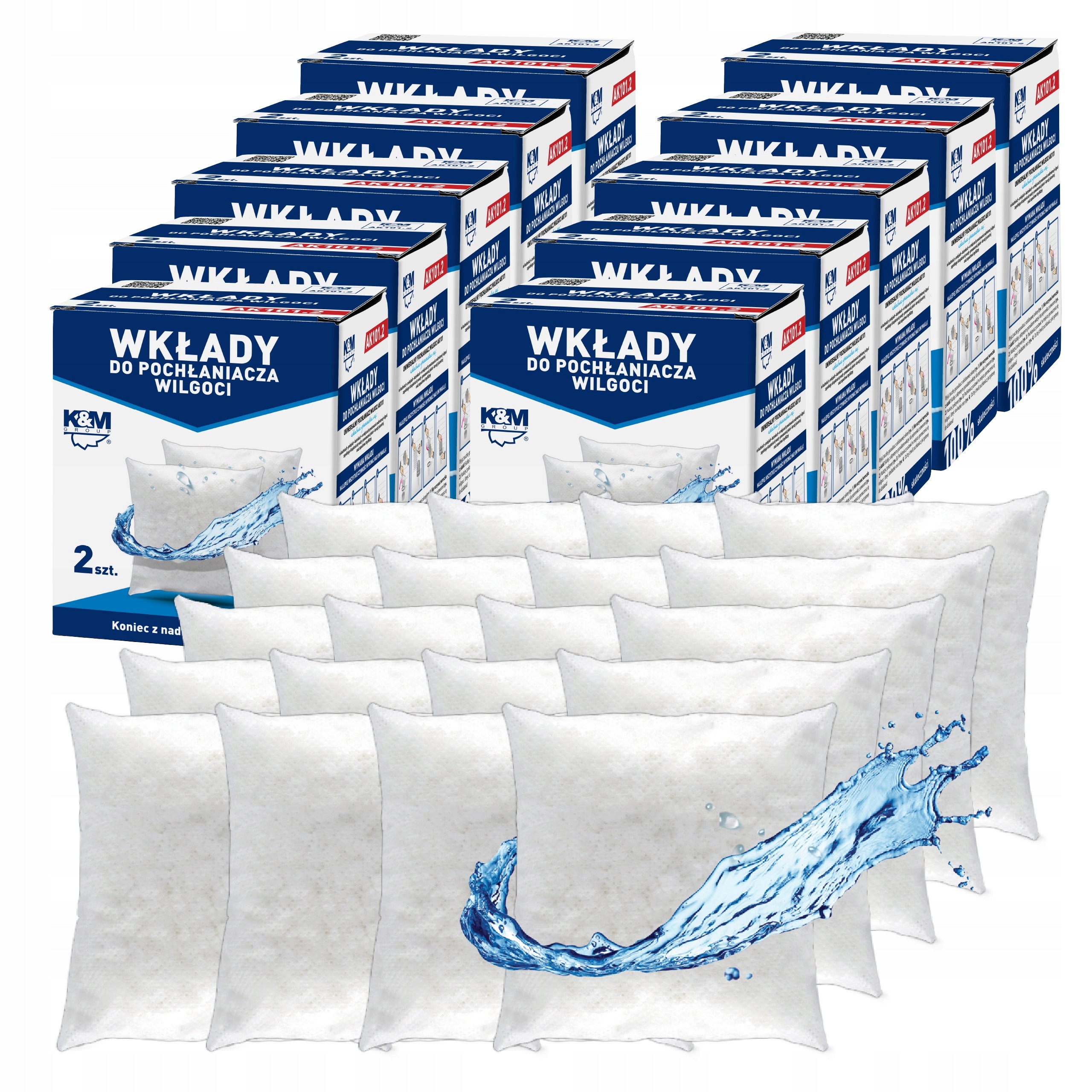 20 náplní x 280 g Náplň do pohlcovače vlhkosti AK101.2 K&m