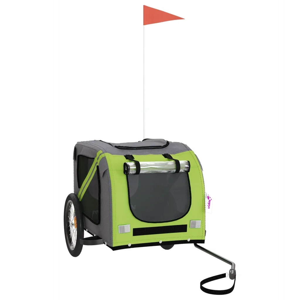 Levně Přívěs na kolo pro zvířata s železným rámem a krytem z Pvc, 133,5x69x73,5