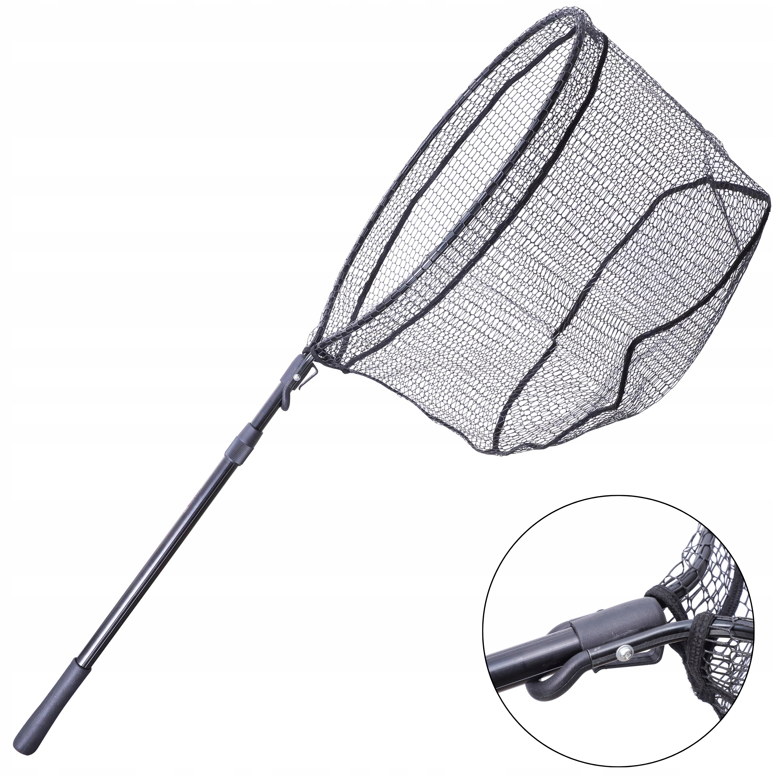 Podbierak spinningowy składany Mikado gumowana siatka 70/60cm 200cm